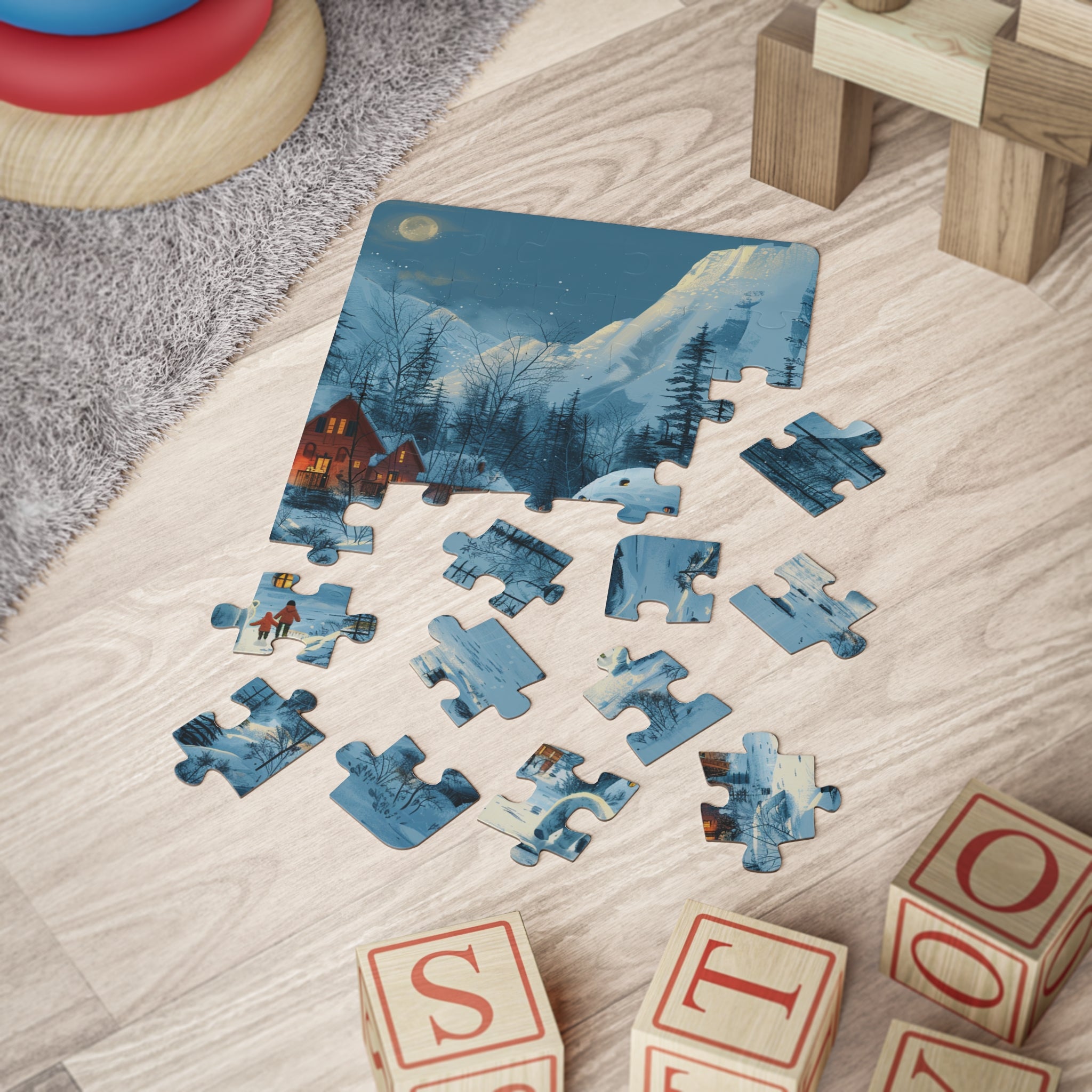 Kids' Puzzle, 30-Piece - North Pole Eve