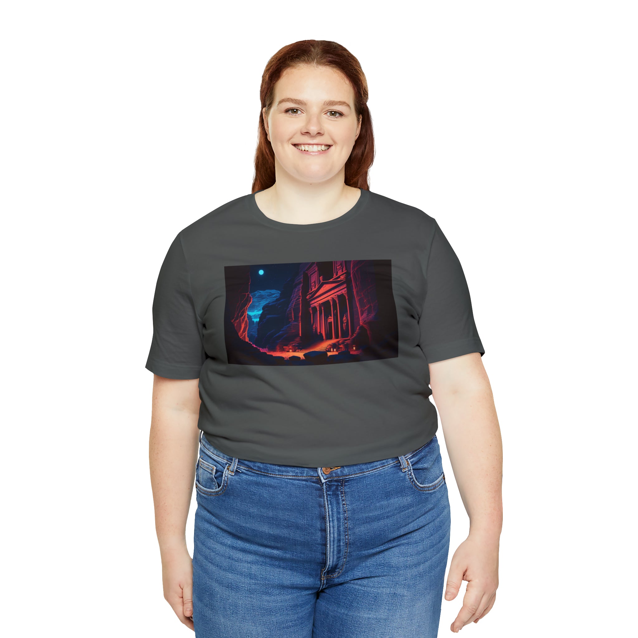 Unisex Jersey Short Sleeve Tee - Petra Caves, Jordan