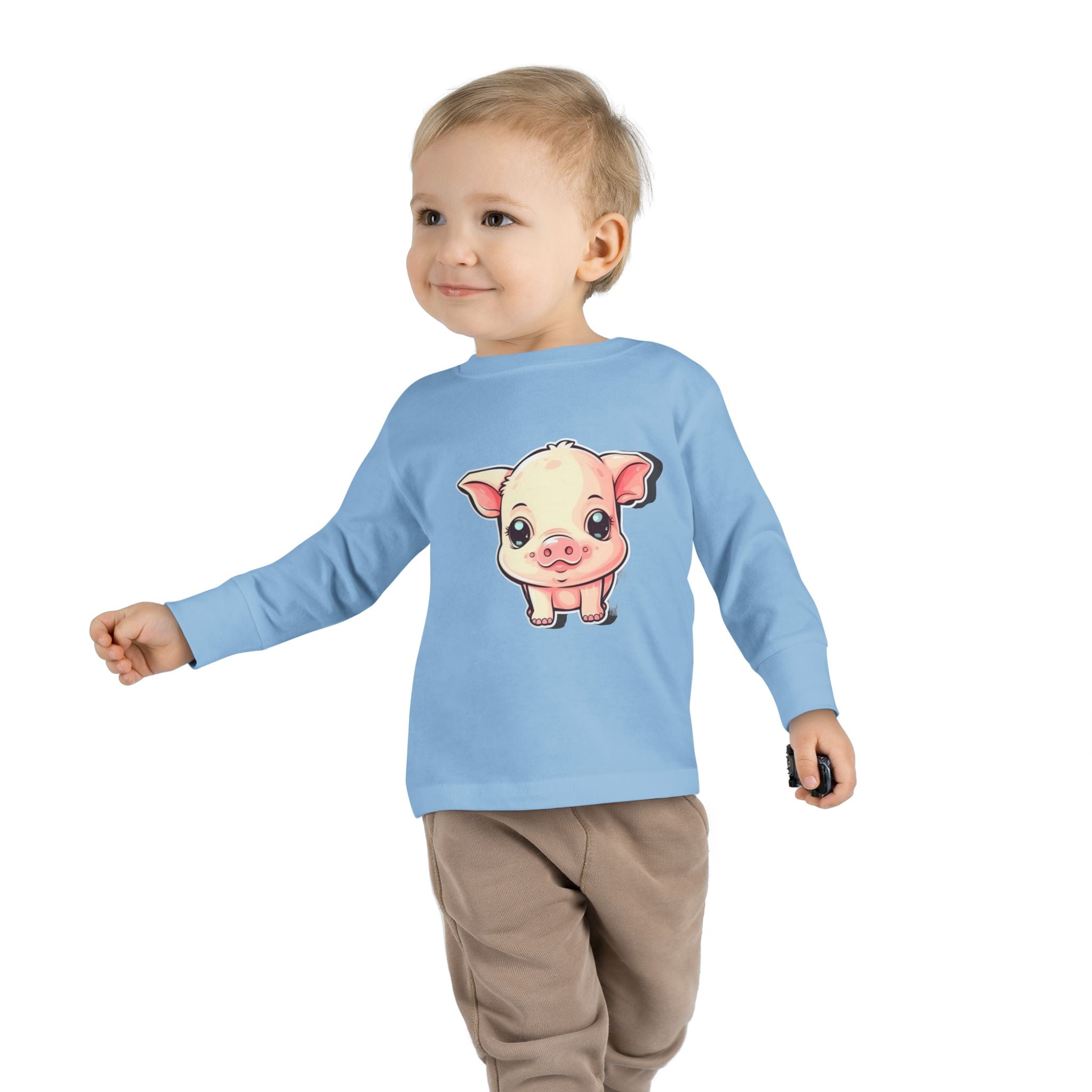 Toddler Long Sleeve Tee - Pig Piglet