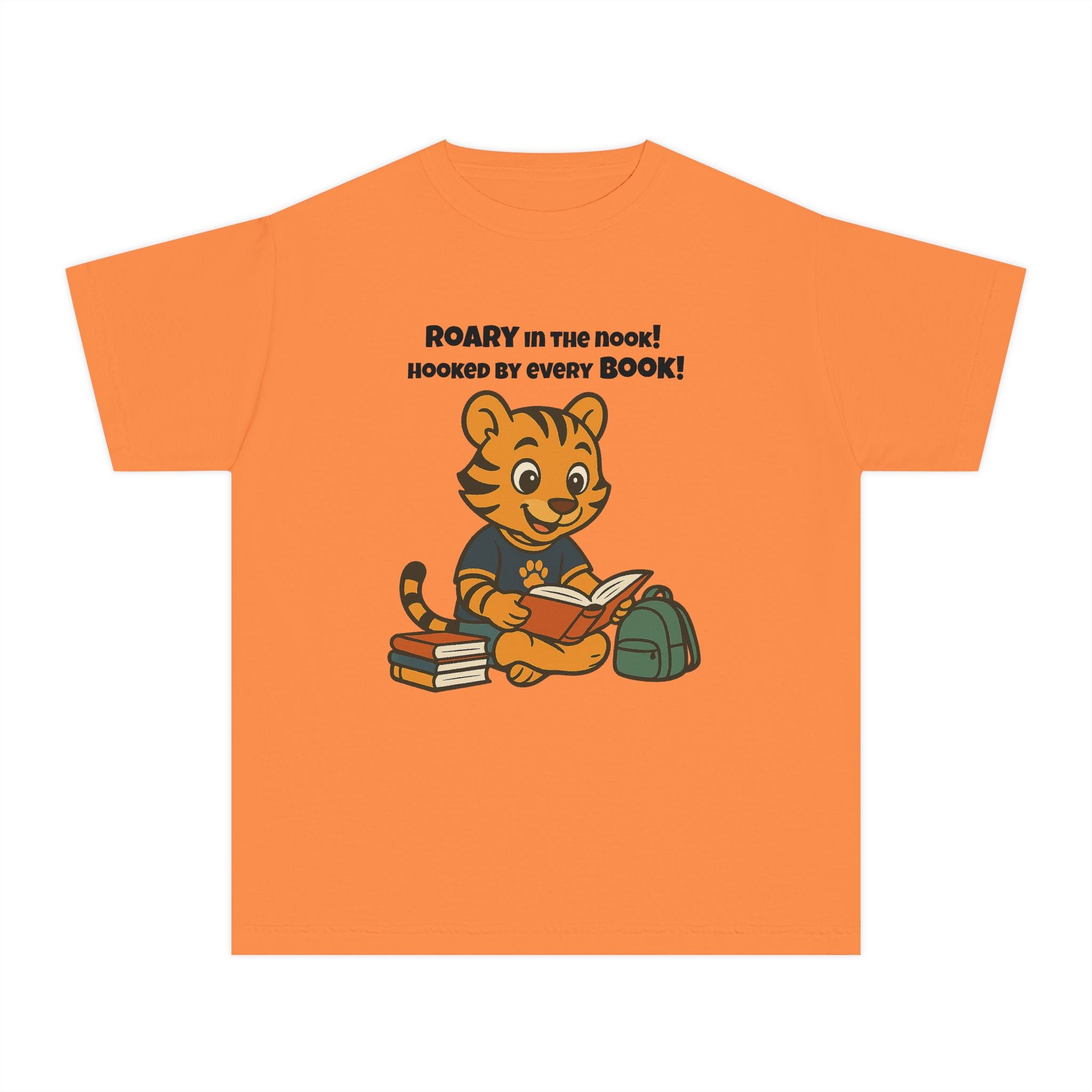Youth Midweight Cotton Tee - Roary's Adventures in the Library