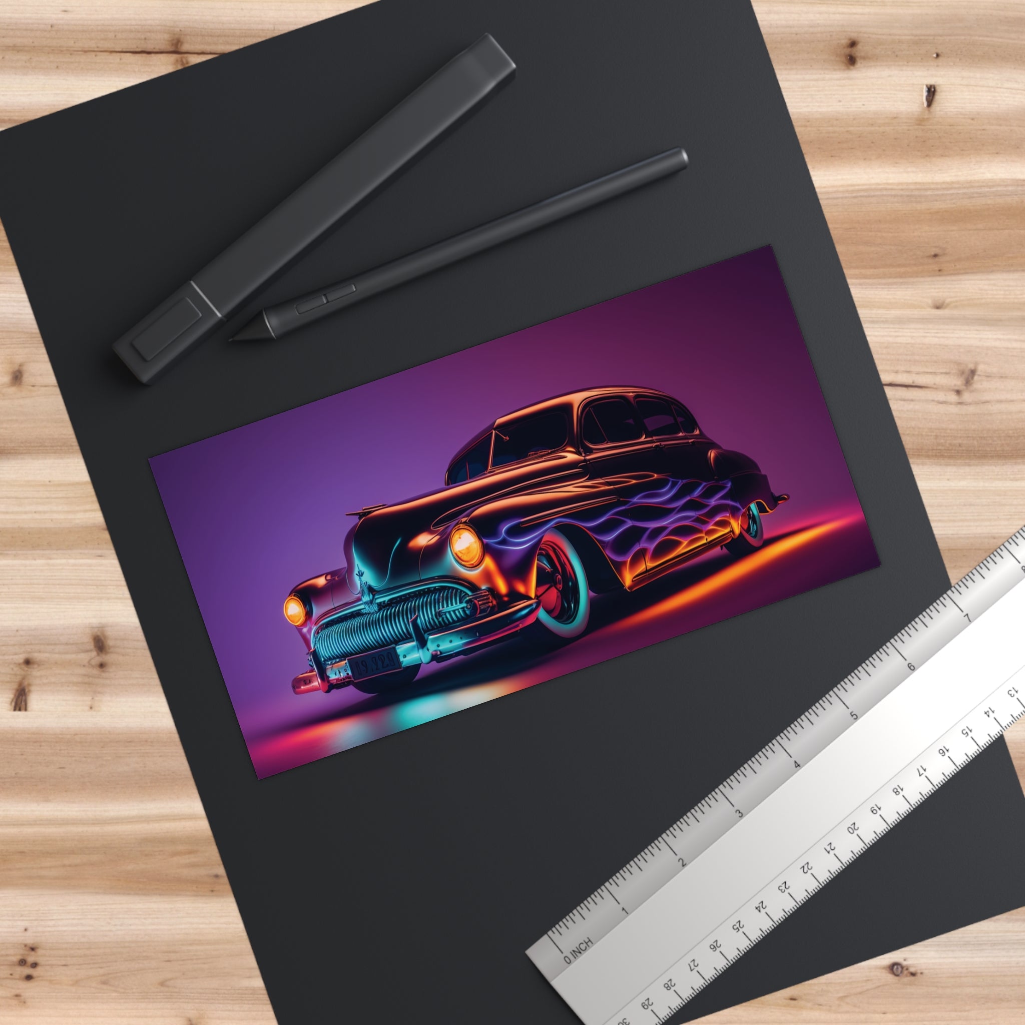 Bumper Stickers - Neon Car Design 06