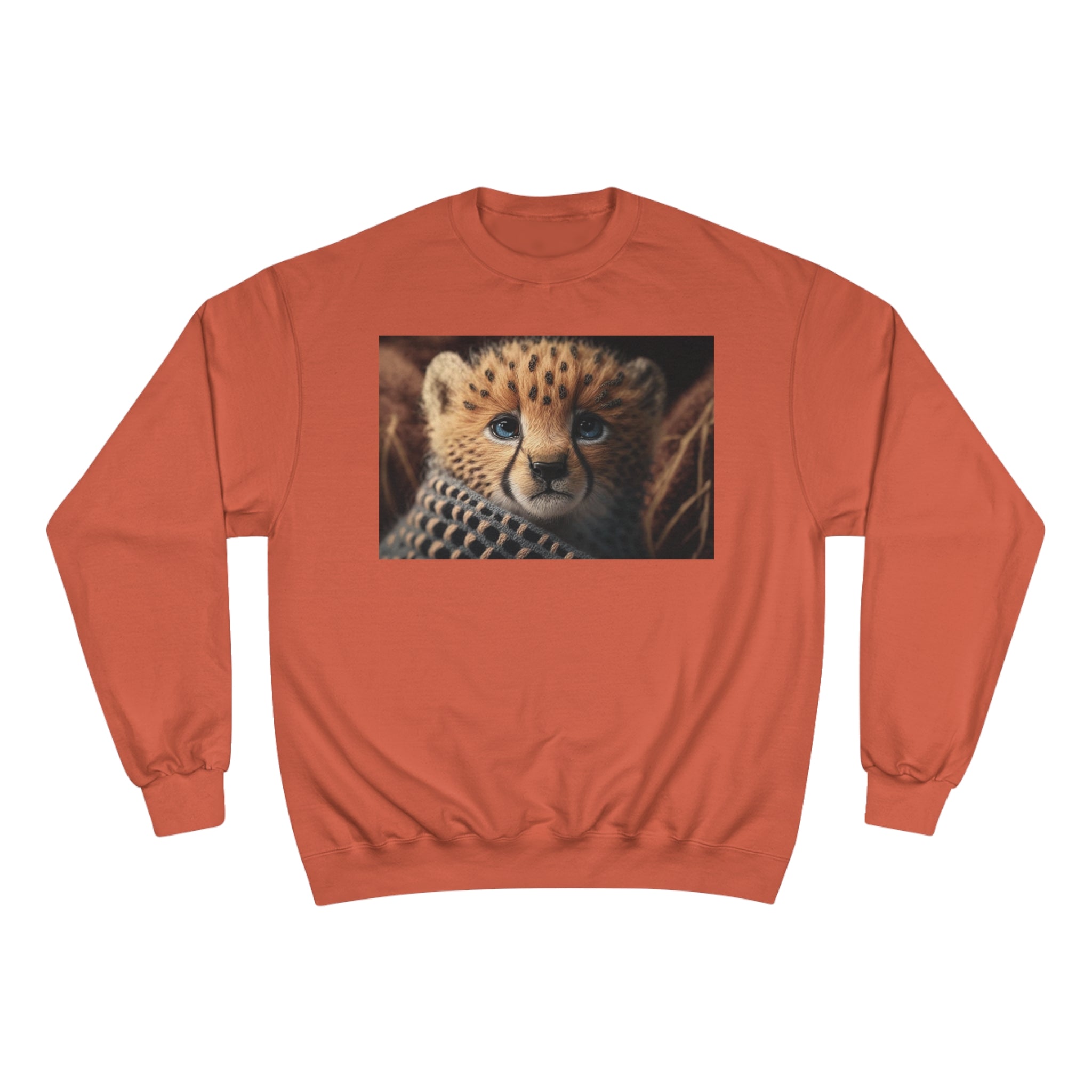 Champion Sweatshirt - Knit Animals, Cheetah Cub
