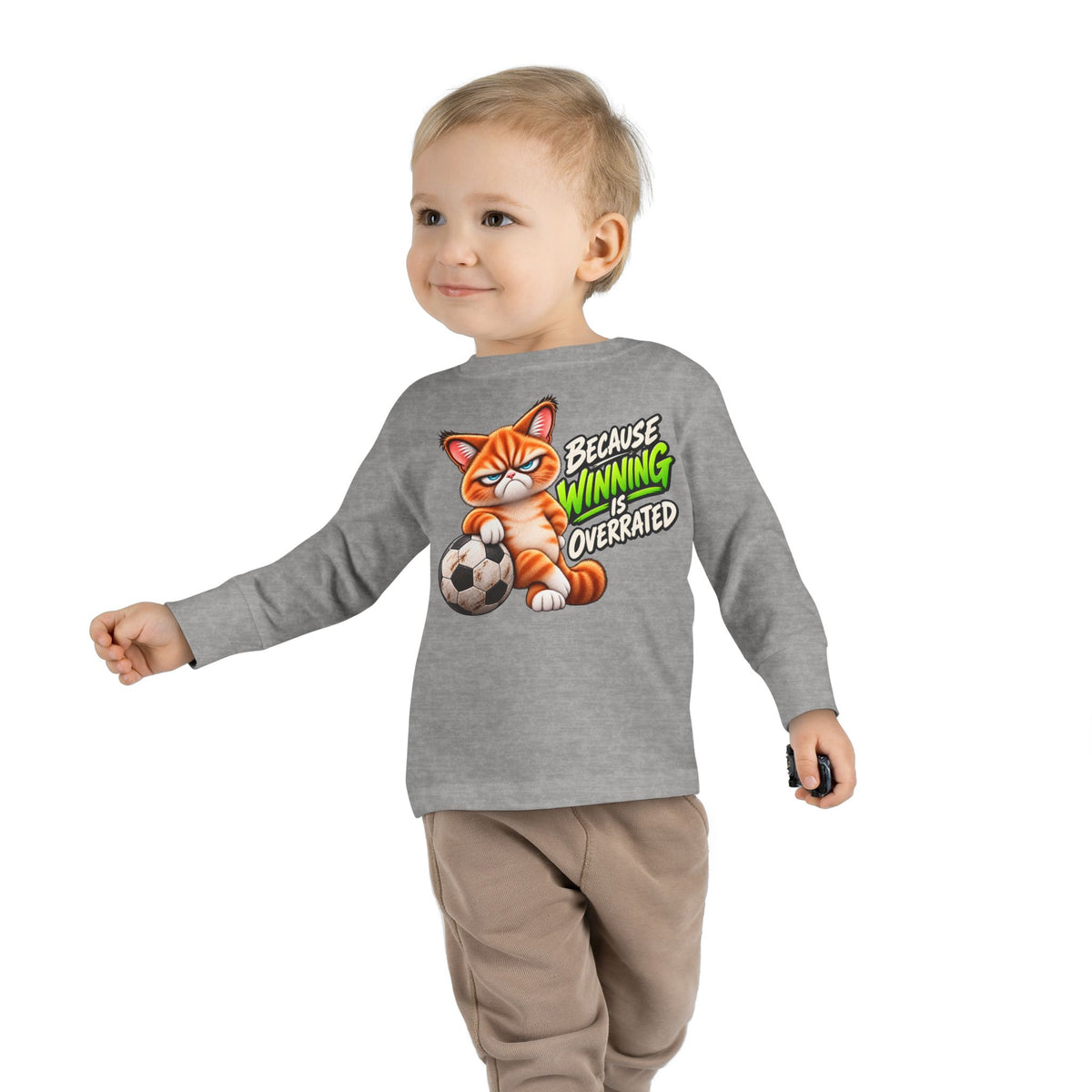 Because Winning is Overrated - Mildly Feral - Toddler Long Sleeve Tee