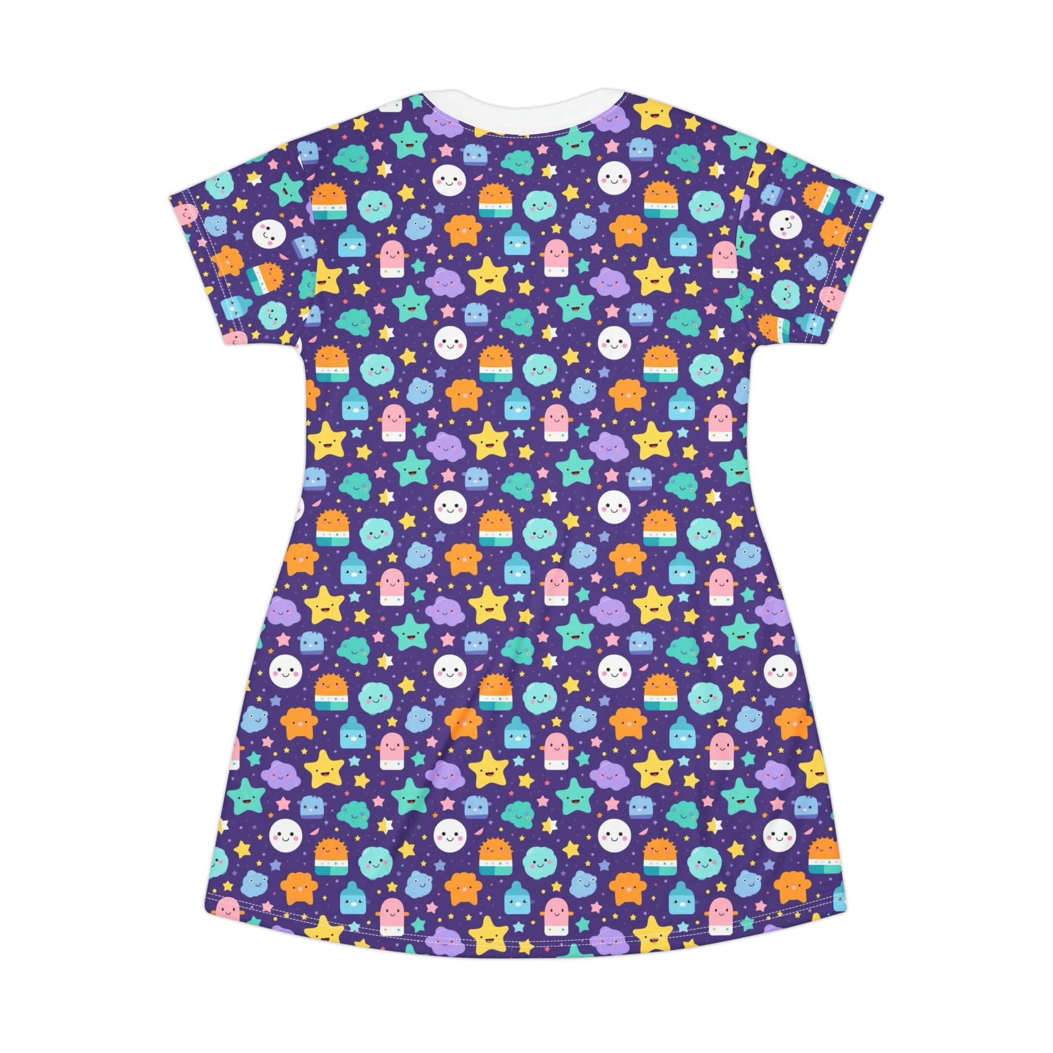 T-Shirt Dress (AOP) - Adorable Seamless Design 06