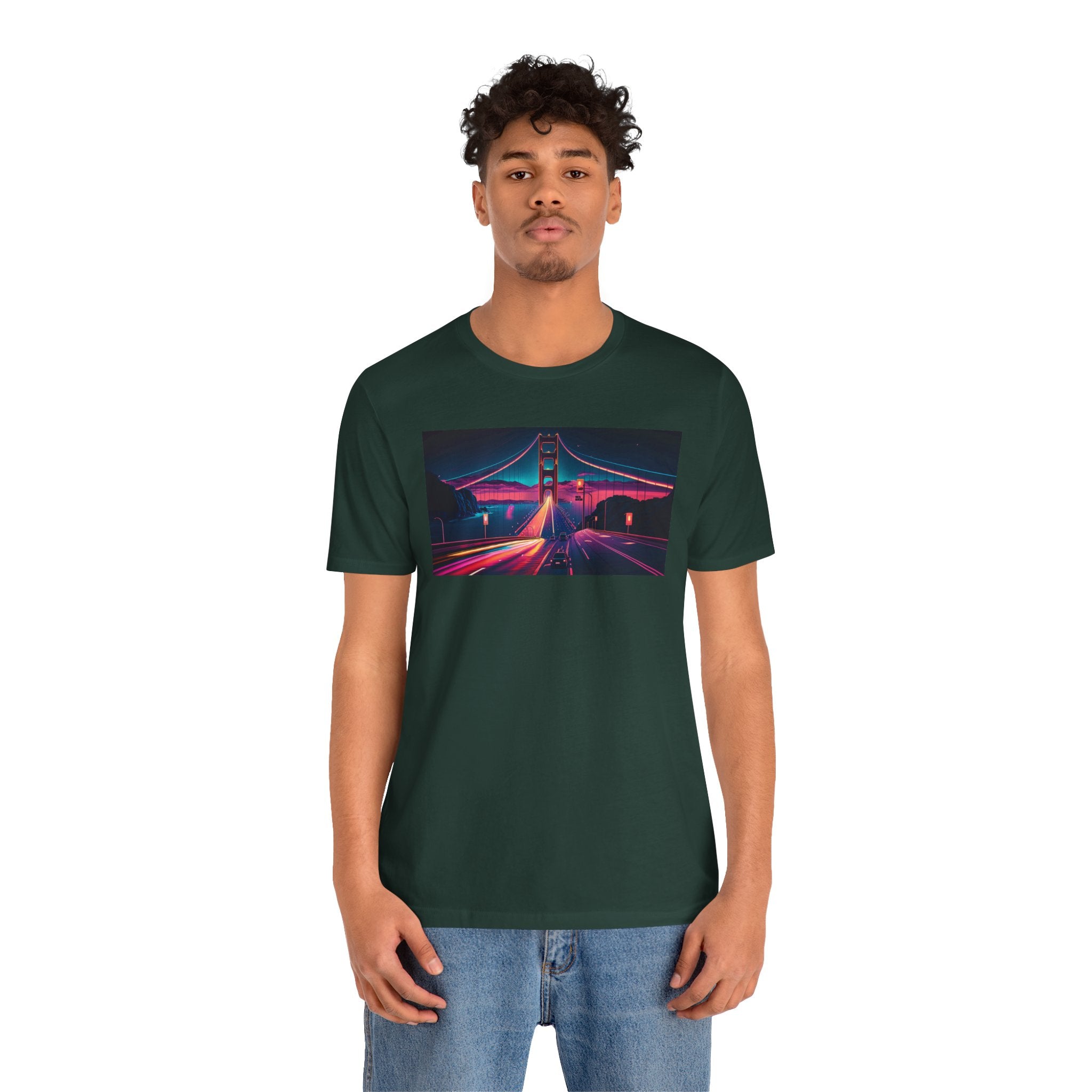 Unisex Jersey Short Sleeve Tee - Golden Gate Bridge, San Francisco, USA