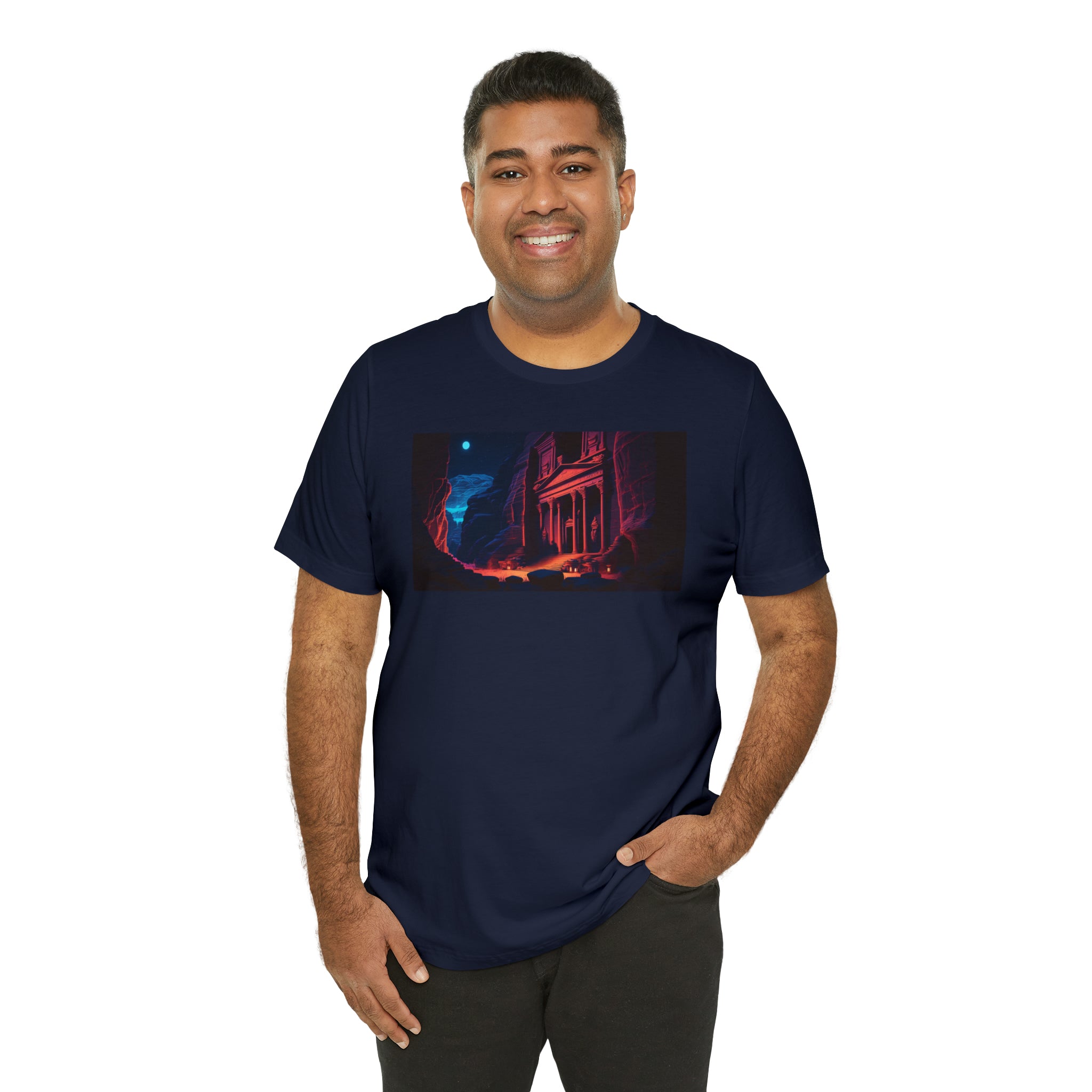 Unisex Jersey Short Sleeve Tee - Petra Caves, Jordan