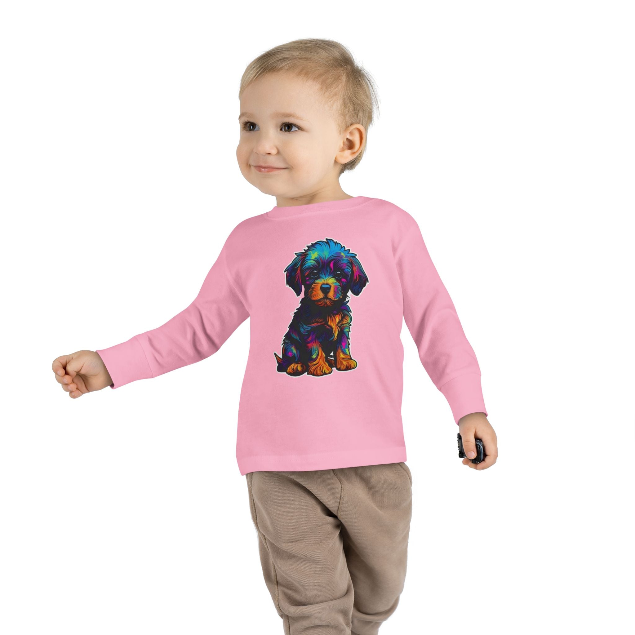 Toddler Long Sleeve Tee - Puppies 04