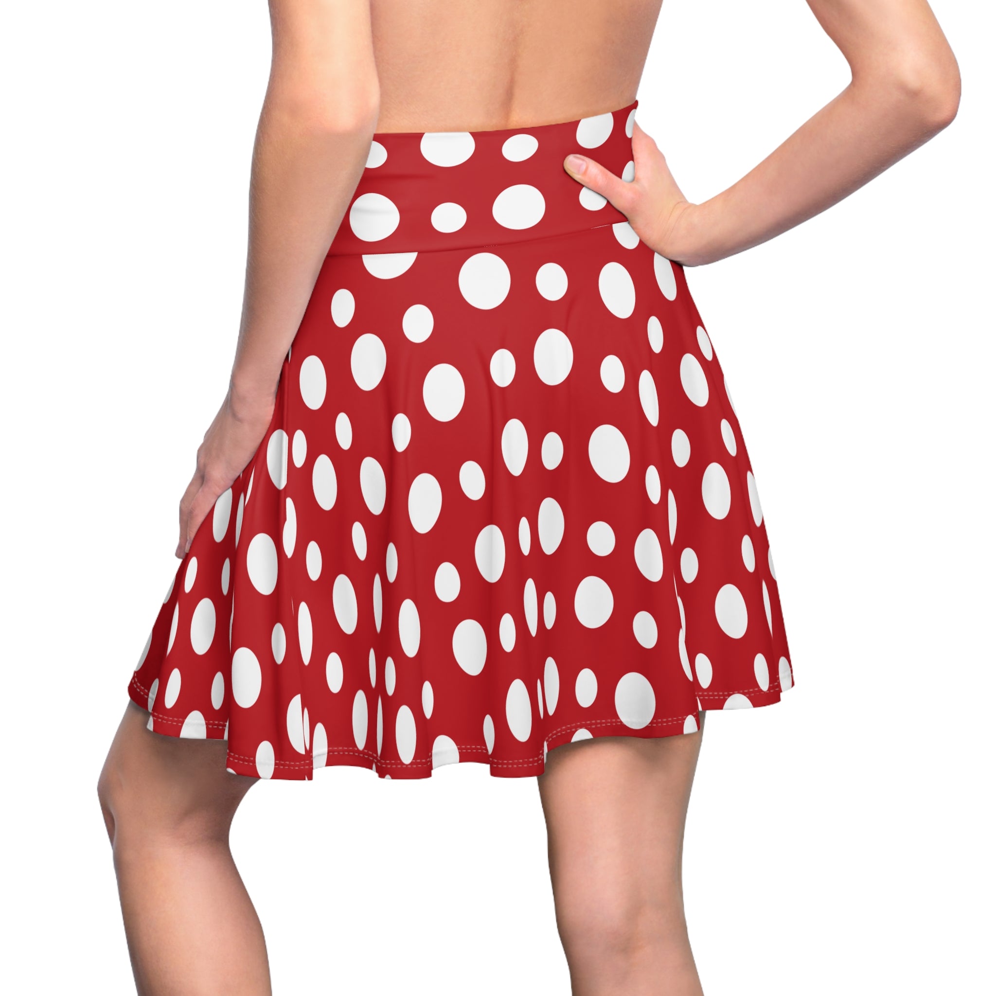 Women's Skater Skirt (AOP) - Seamless Polka Dots Designs