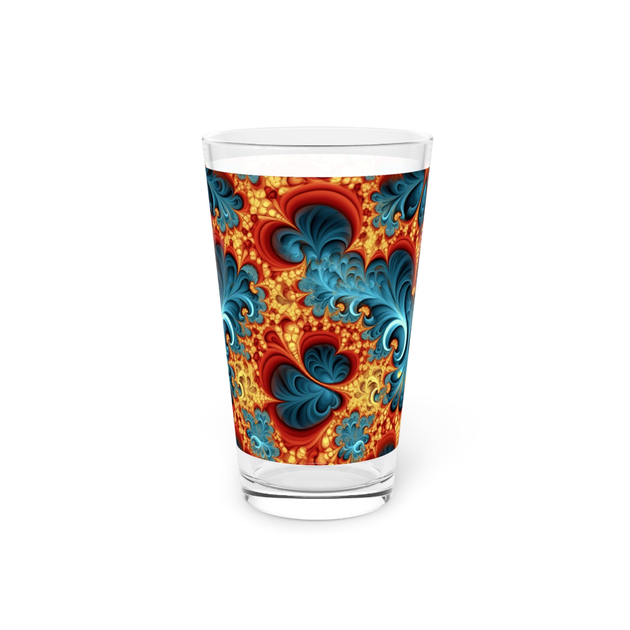 Pint Glass, 16oz - Abstract Designs 07