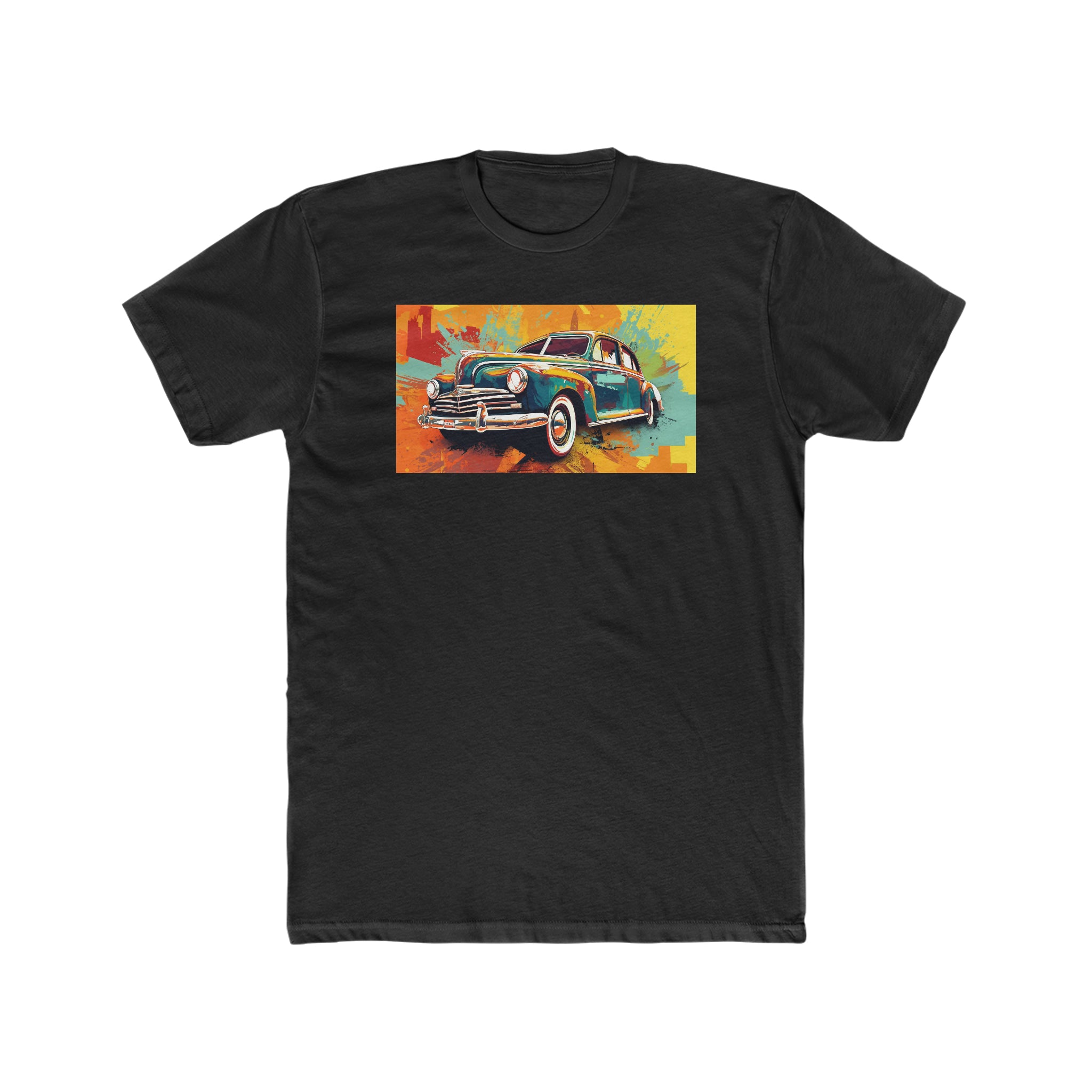 Men's Cotton Crew Tee - Pop Art - Car 05