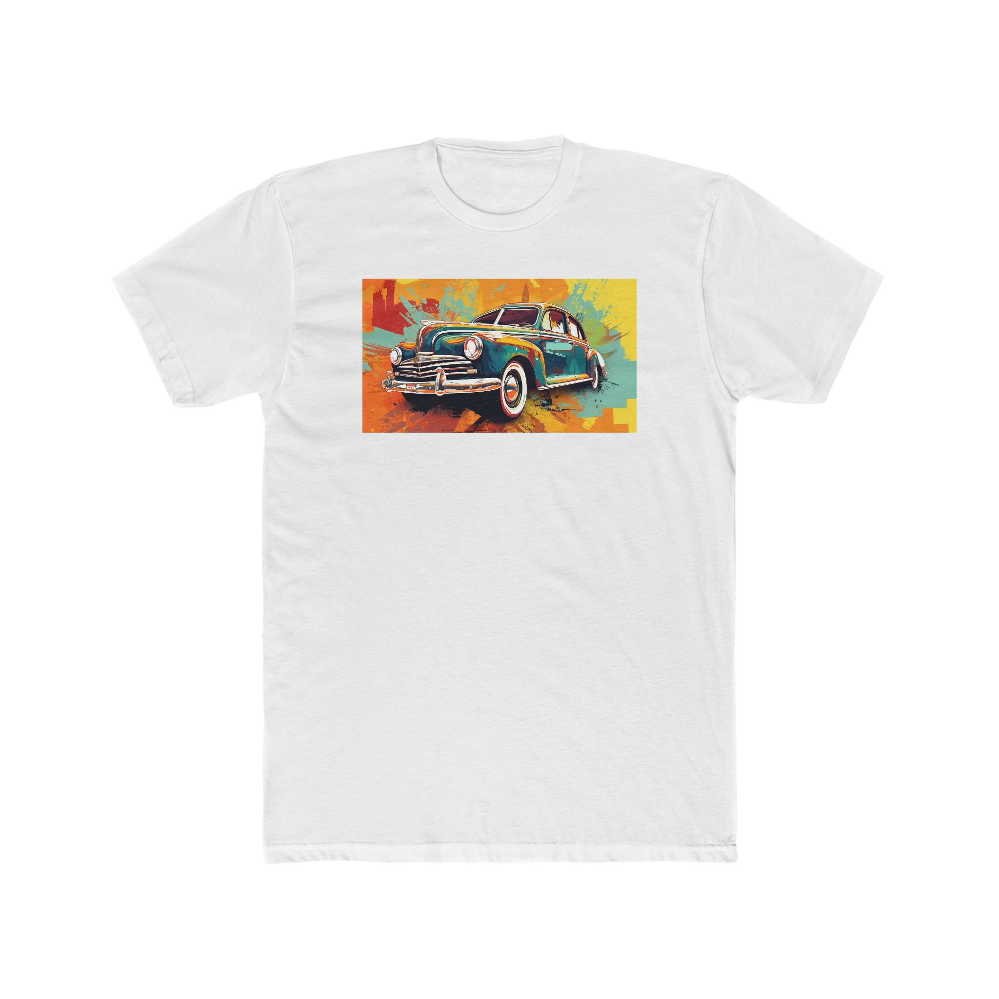 Men's Cotton Crew Tee - Pop Art - Car 05