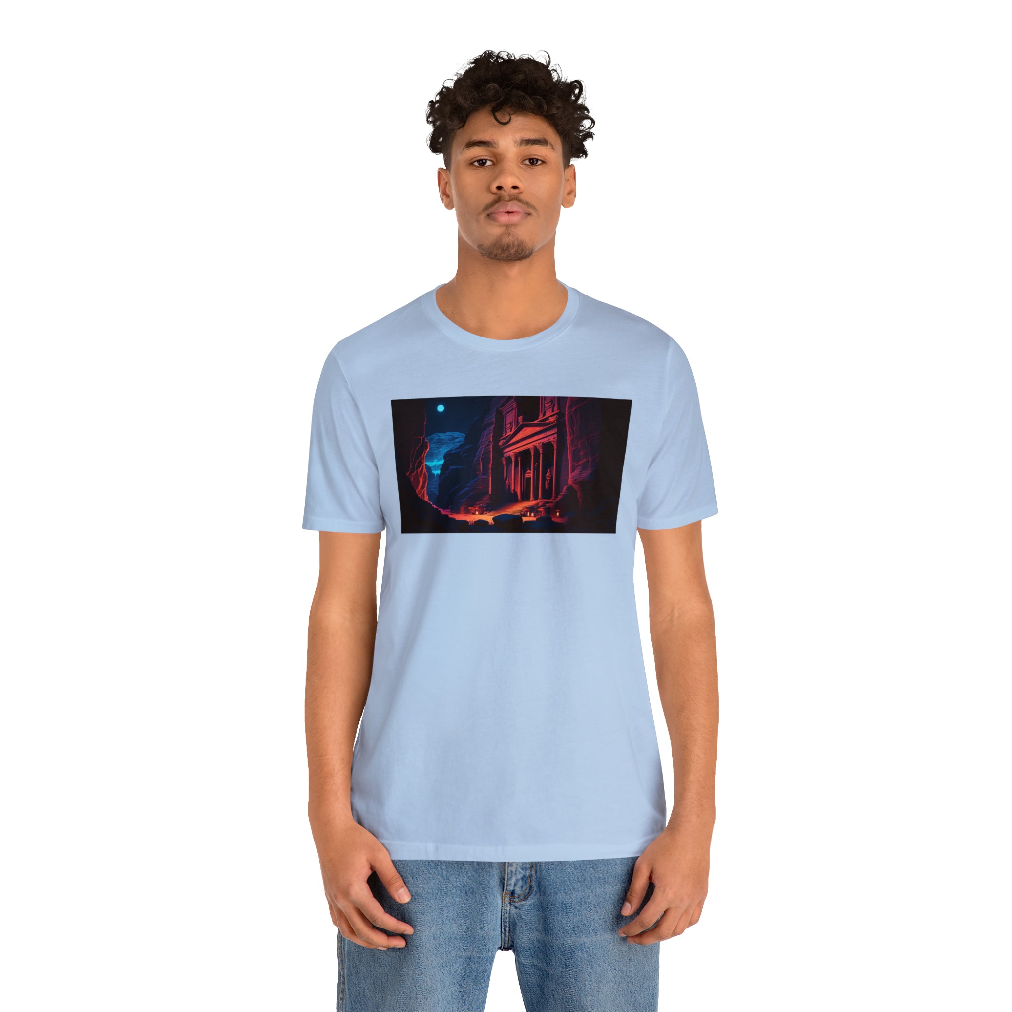 Unisex Jersey Short Sleeve Tee - Petra Caves, Jordan
