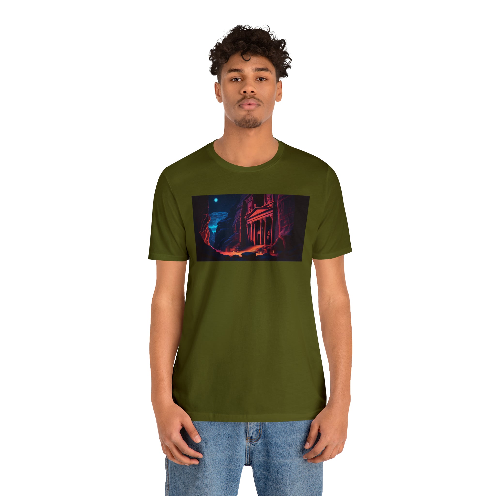 Unisex Jersey Short Sleeve Tee - Petra Caves, Jordan