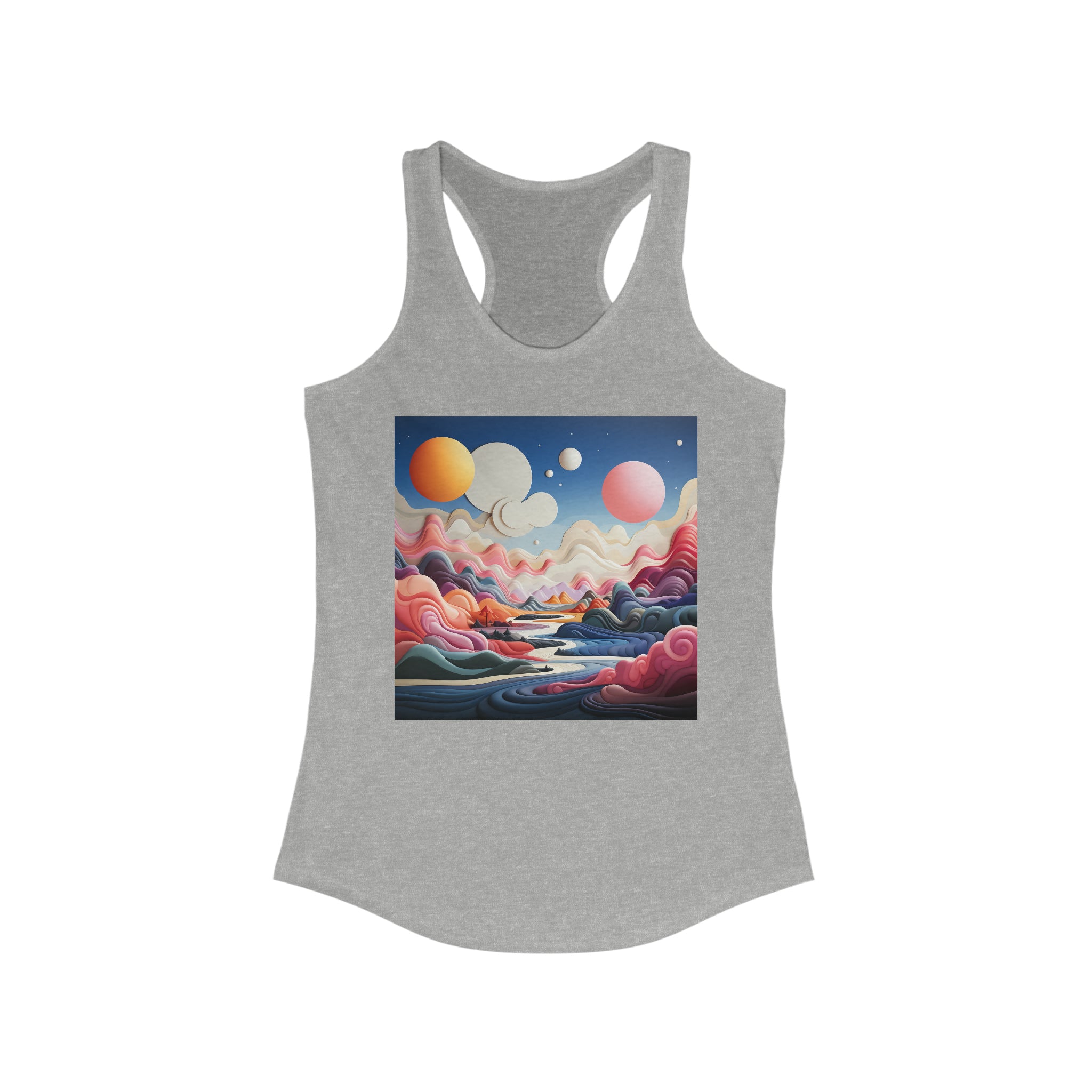 Women's Ideal Racerback Tank - Vector Art Design 20