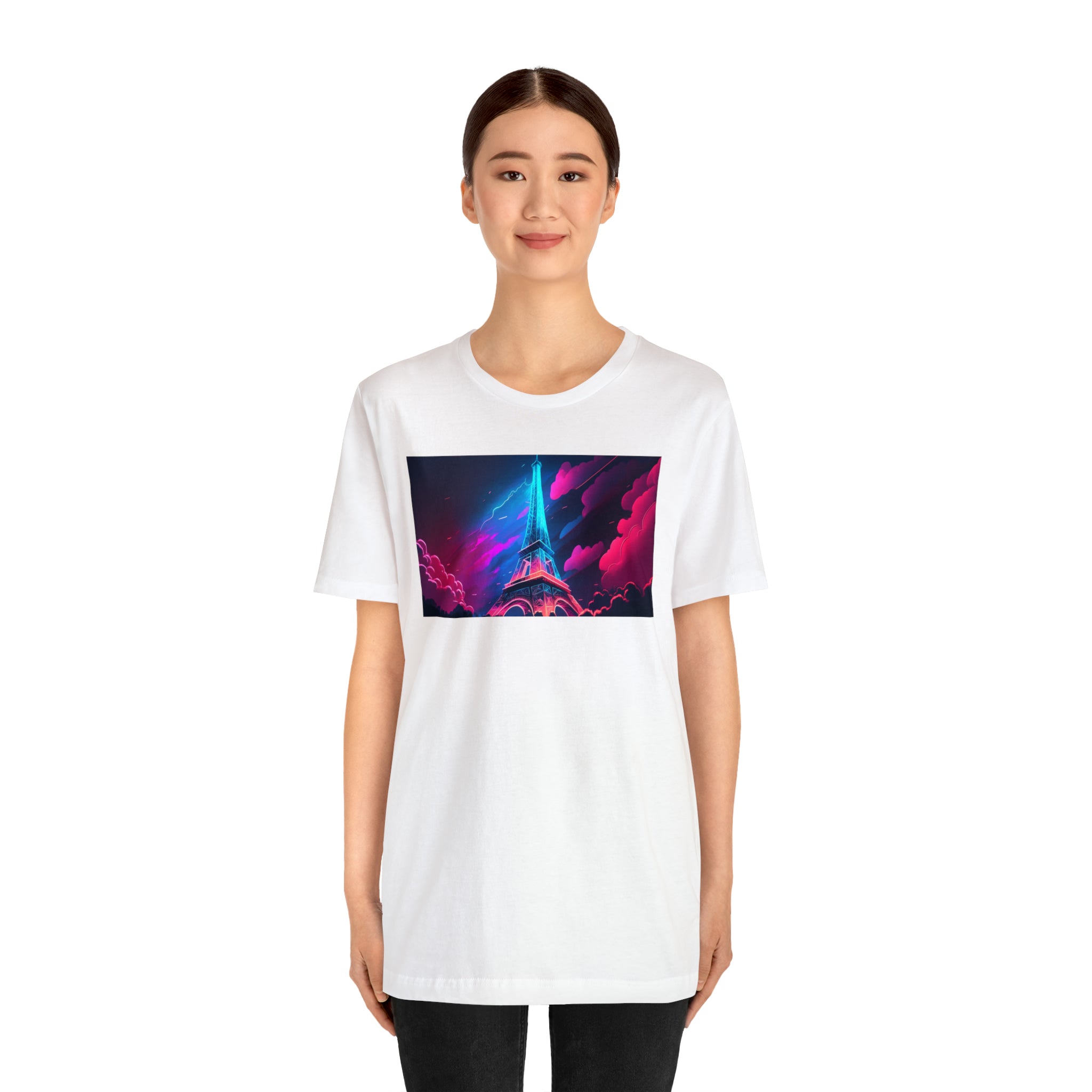 Unisex Jersey Short Sleeve Tee - Eiffel Tower, France
