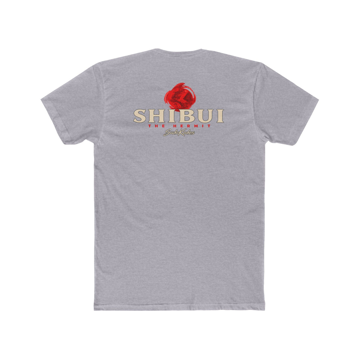 The Hermit, a Shibui design, on a men's cotton crew tee