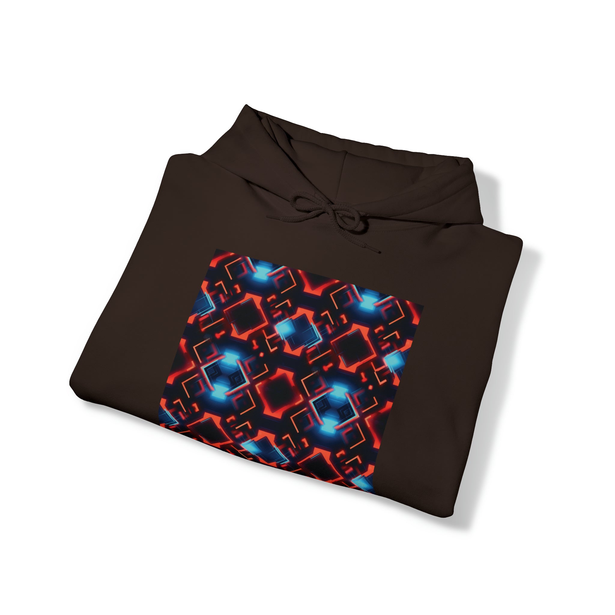 Unisex Heavy Blend™ Hooded Sweatshirt - Abstract Neon Designs 07