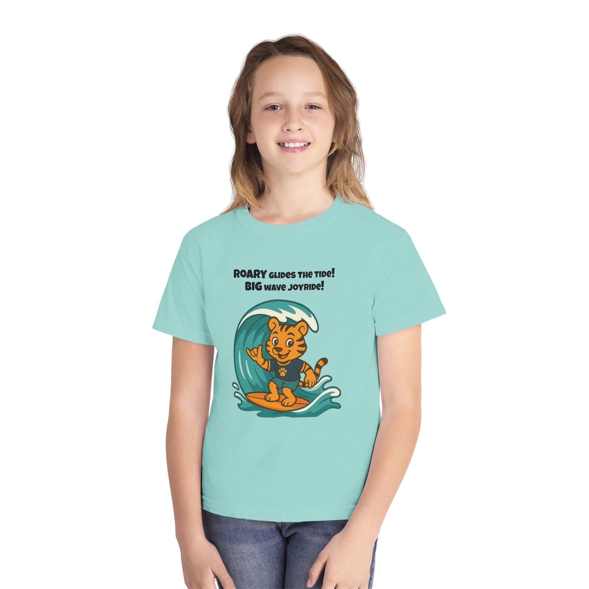 Youth Midweight Cotton Tee - Roary's Surf time
