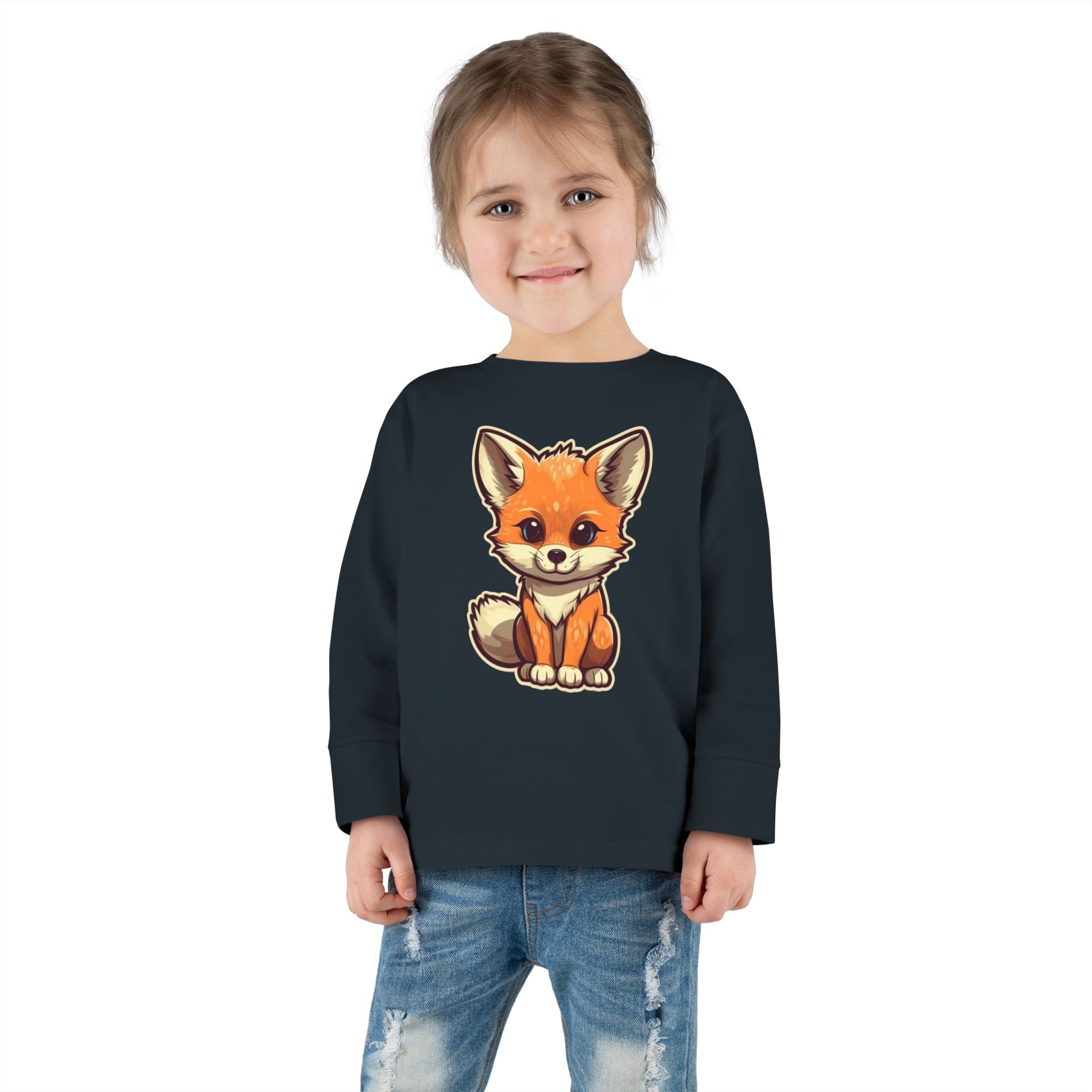 Toddler Long Sleeve Tee - Fox Pup