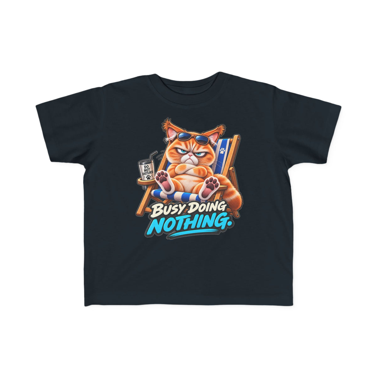 Busy doing Nothing - Mildly Feral - Toddler Short Sleeve Tee