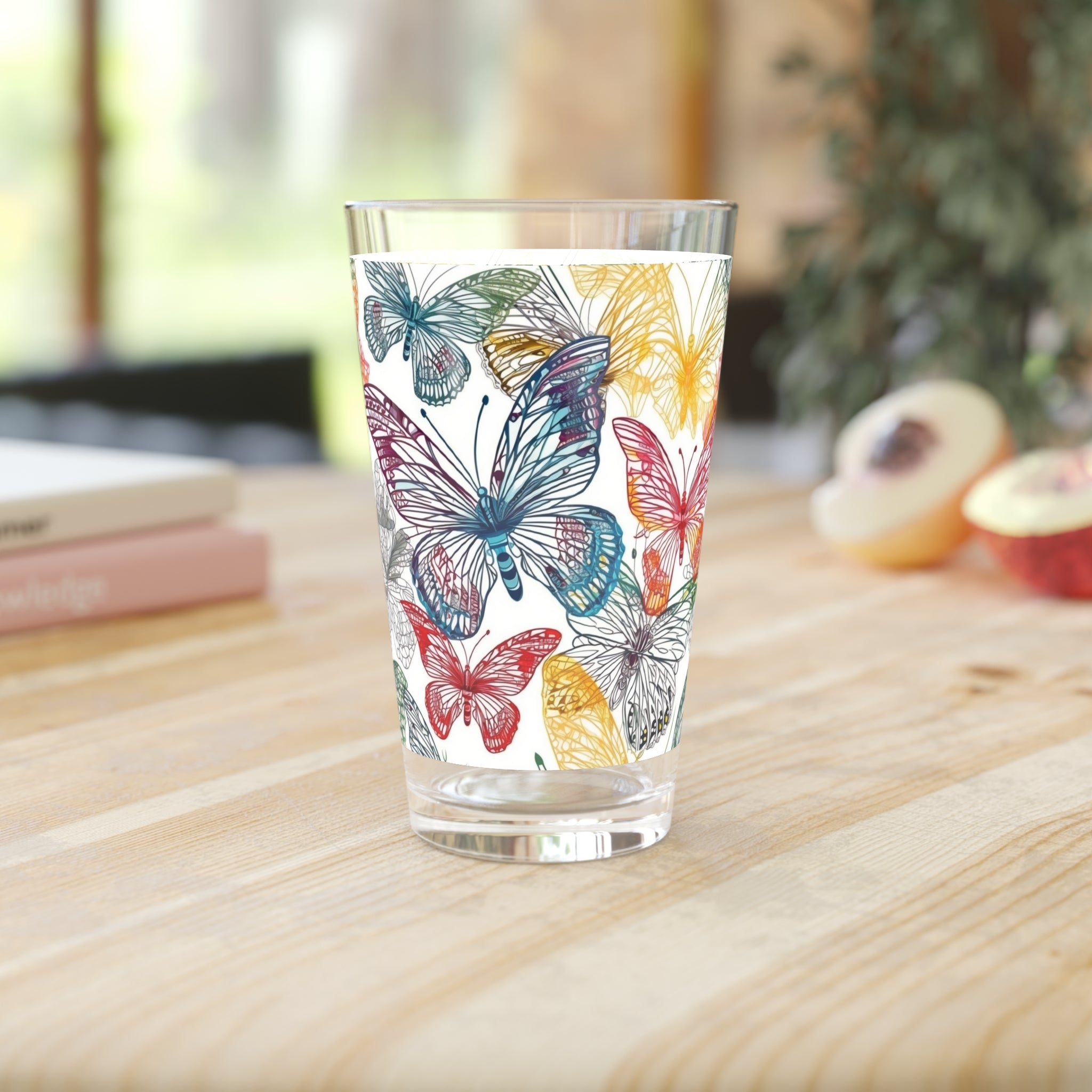 Pint Glass, 16oz - Abstract Designs 08