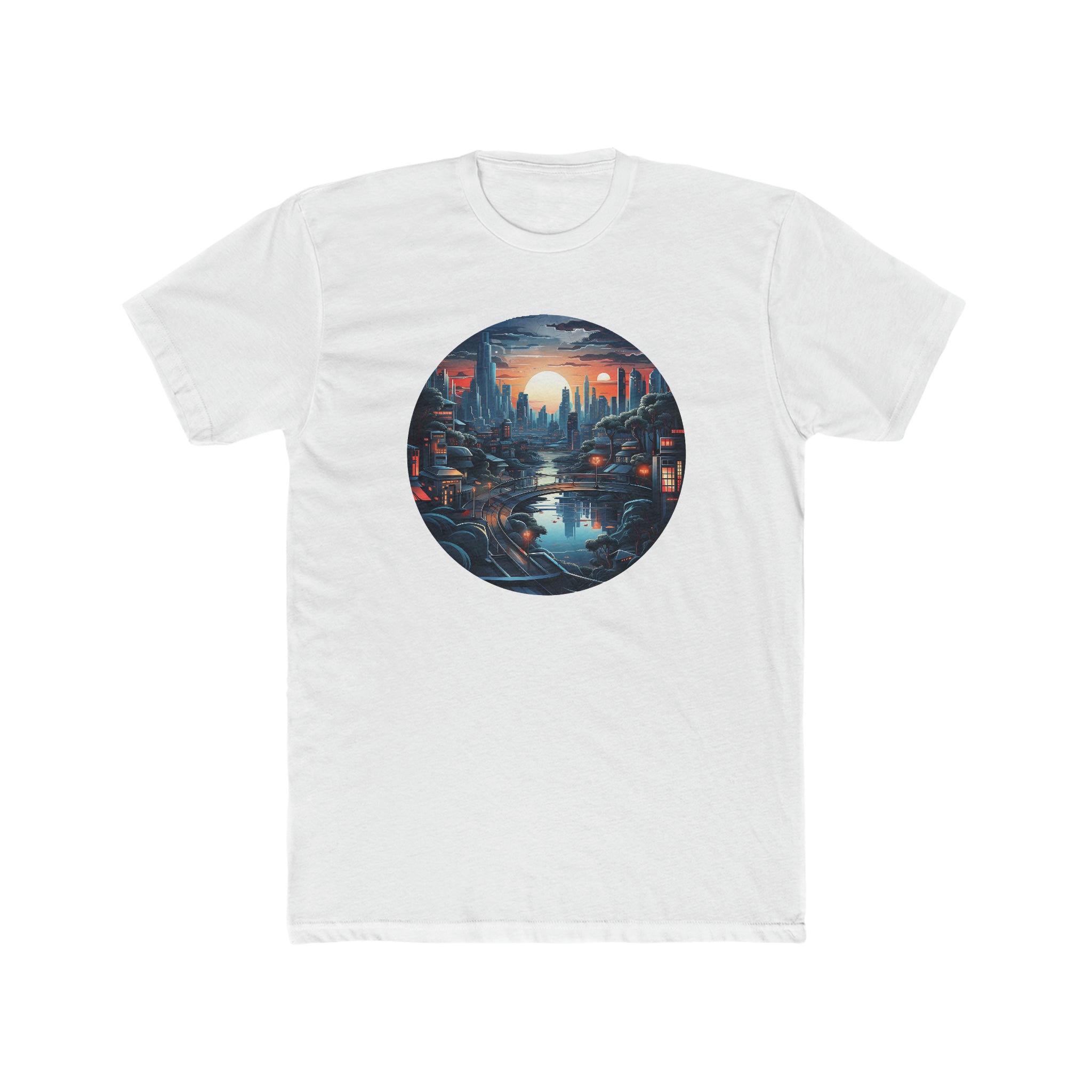 Men's Cotton Crew Tee - Isometric Designs 01