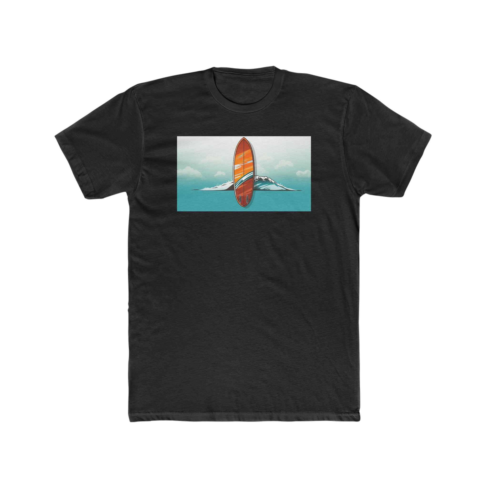 Men's Cotton Crew Tee - Pop Art - Surfboard 02