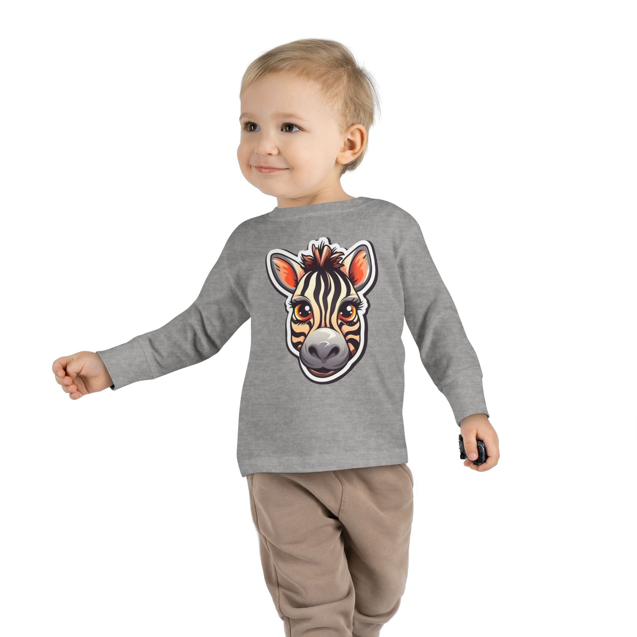 Toddler Long Sleeve Tee - Zebra Foal