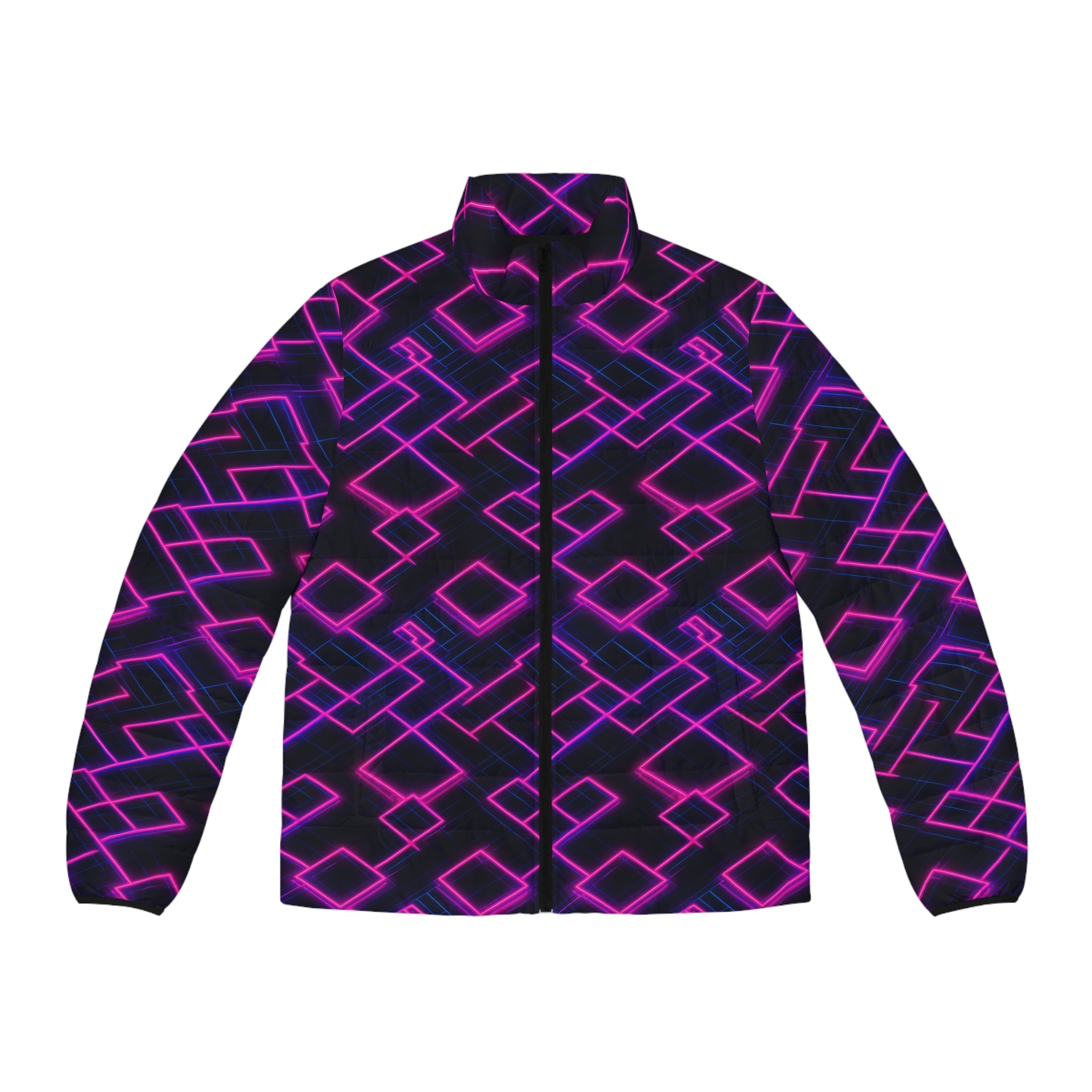 Men's Puffer Jacket (AOP) - Abstract Designs 07