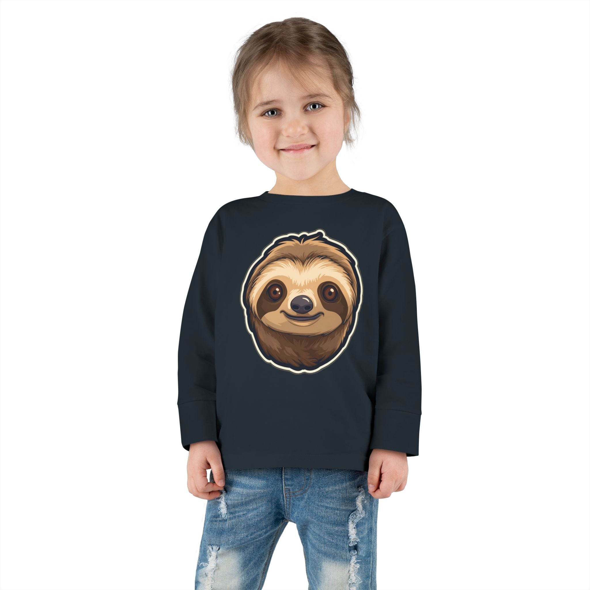 Toddler Long Sleeve Tee - Sloth Pup