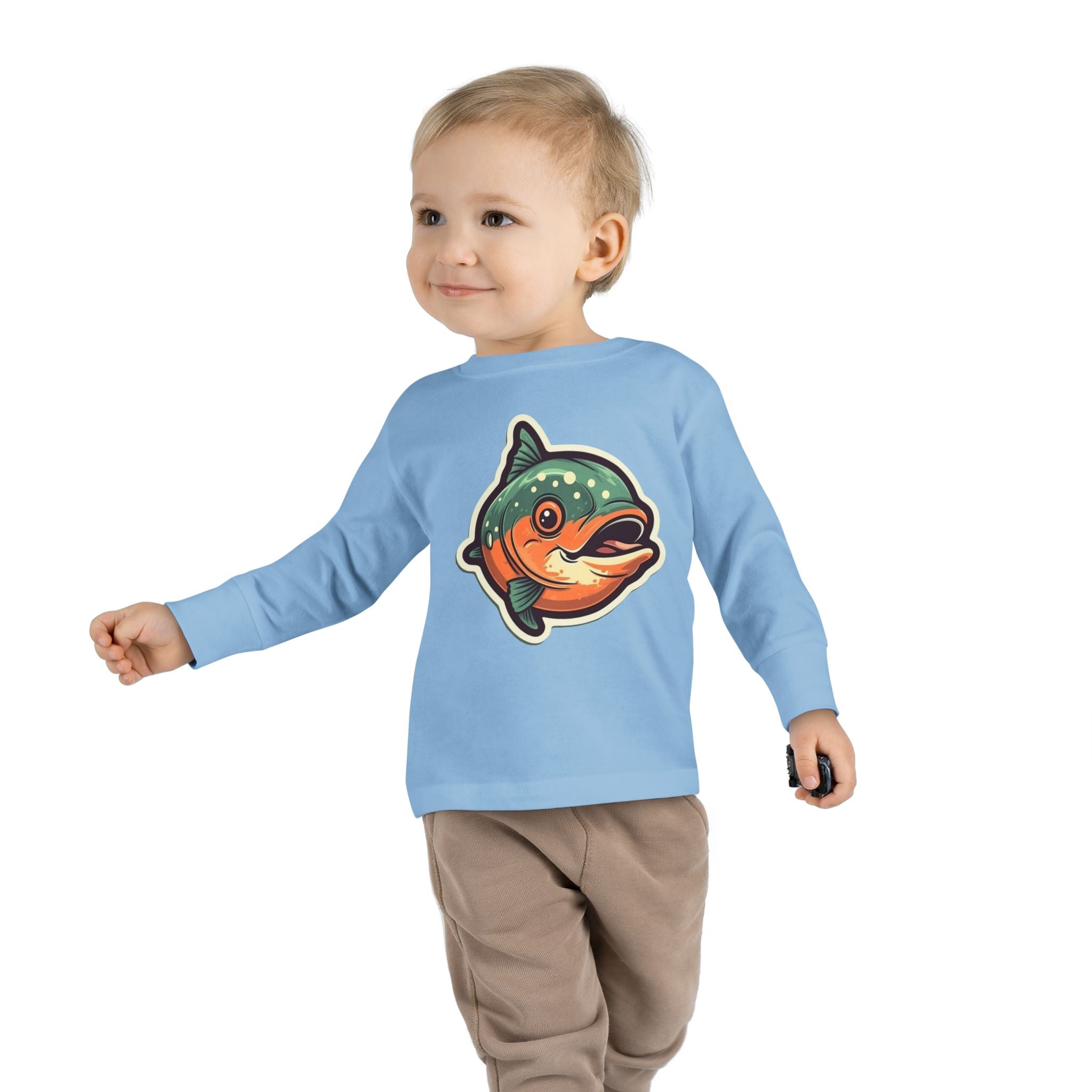 Toddler Long Sleeve Tee - Salmon Fry