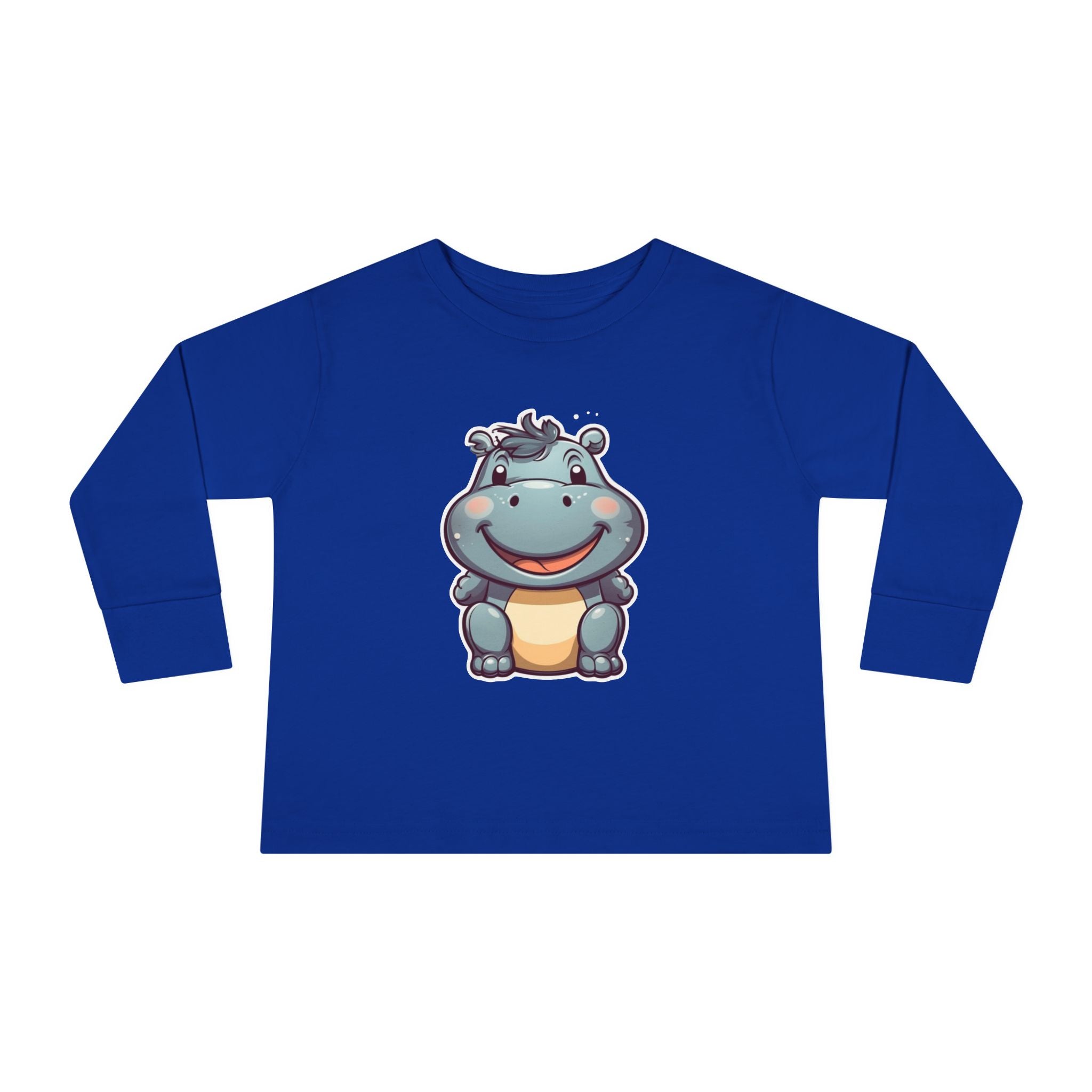 Toddler Long Sleeve Tee - Hippopotamus Calf