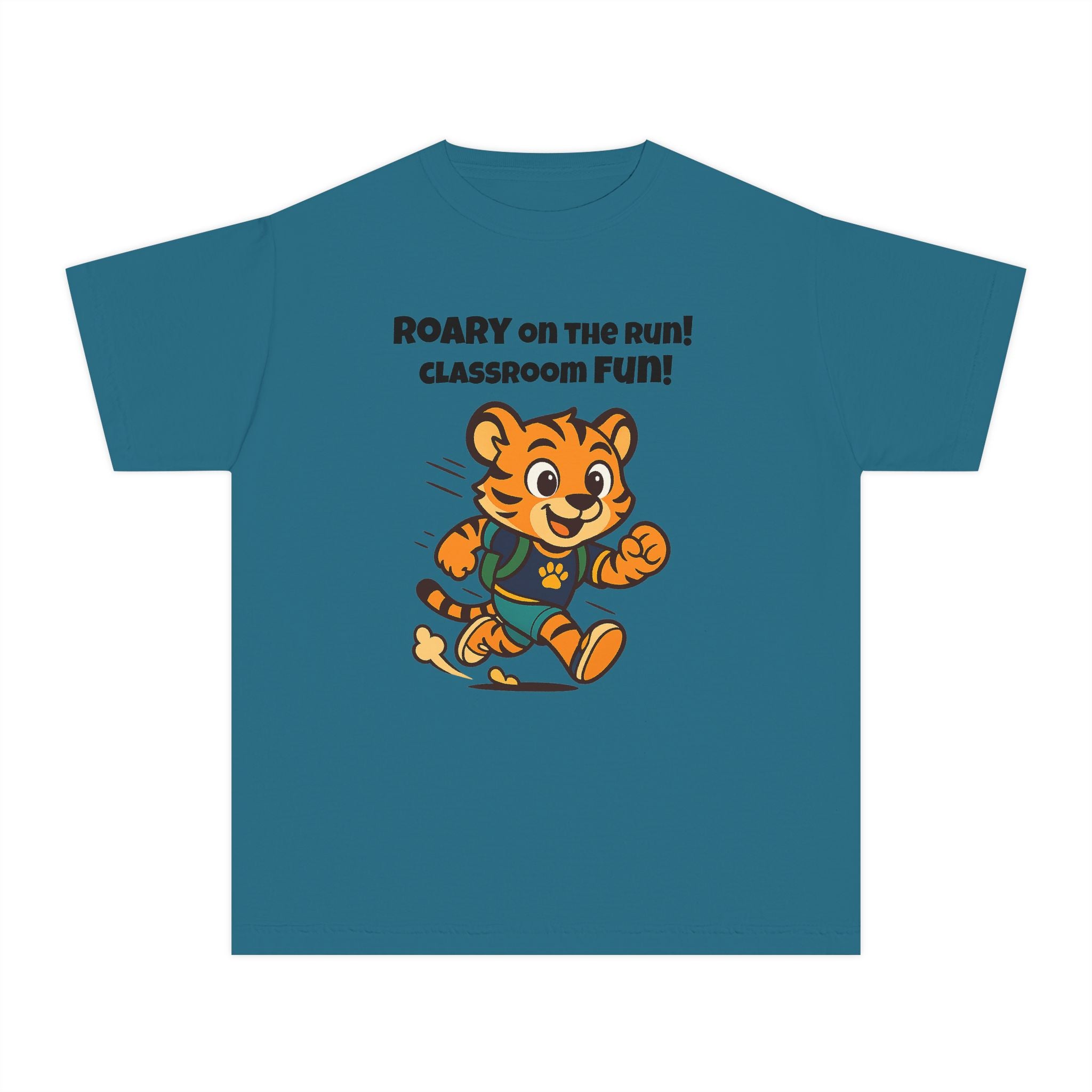 Youth Midweight Cotton Tee - Roary's Dash to School