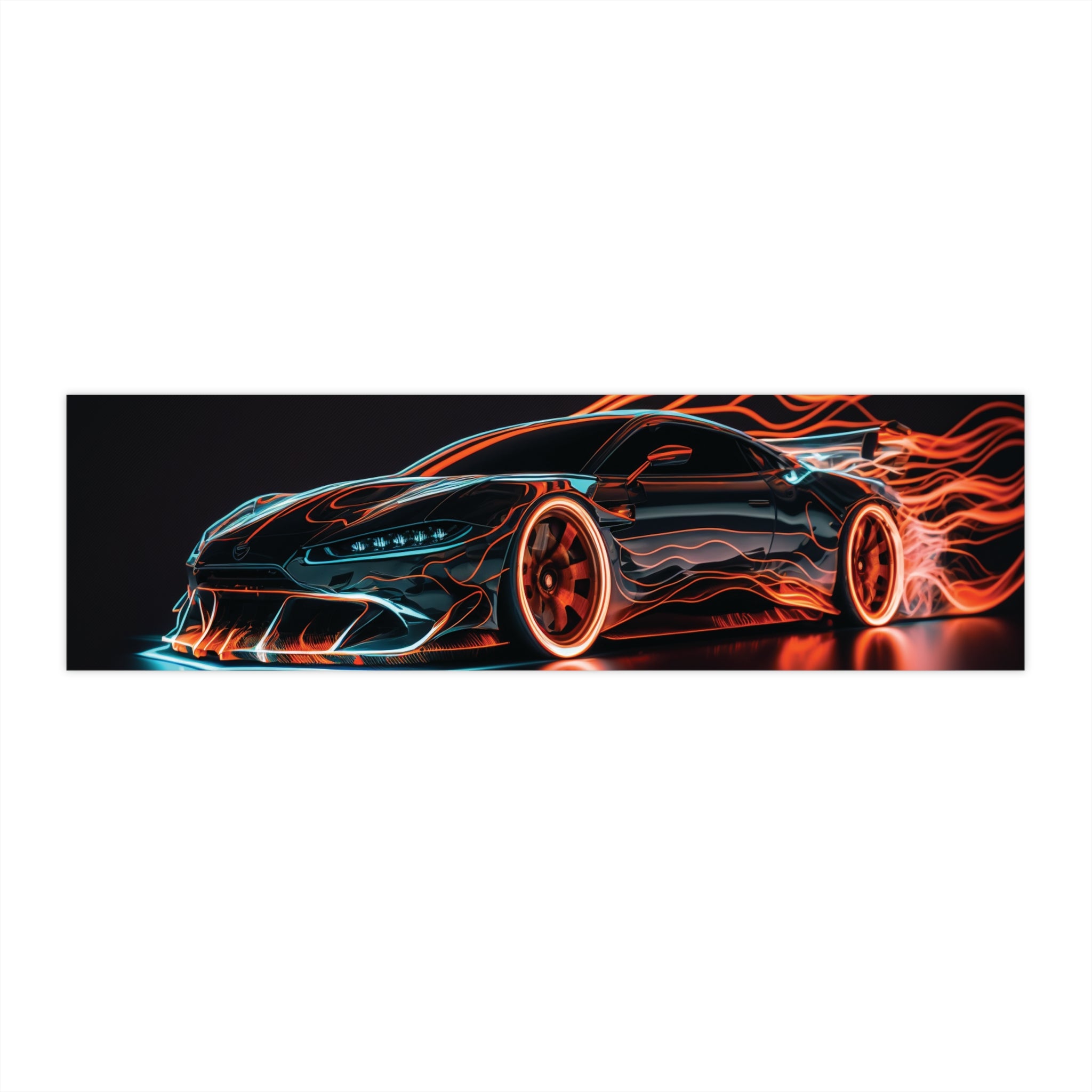 Bumper Stickers - Neon Car Design 10