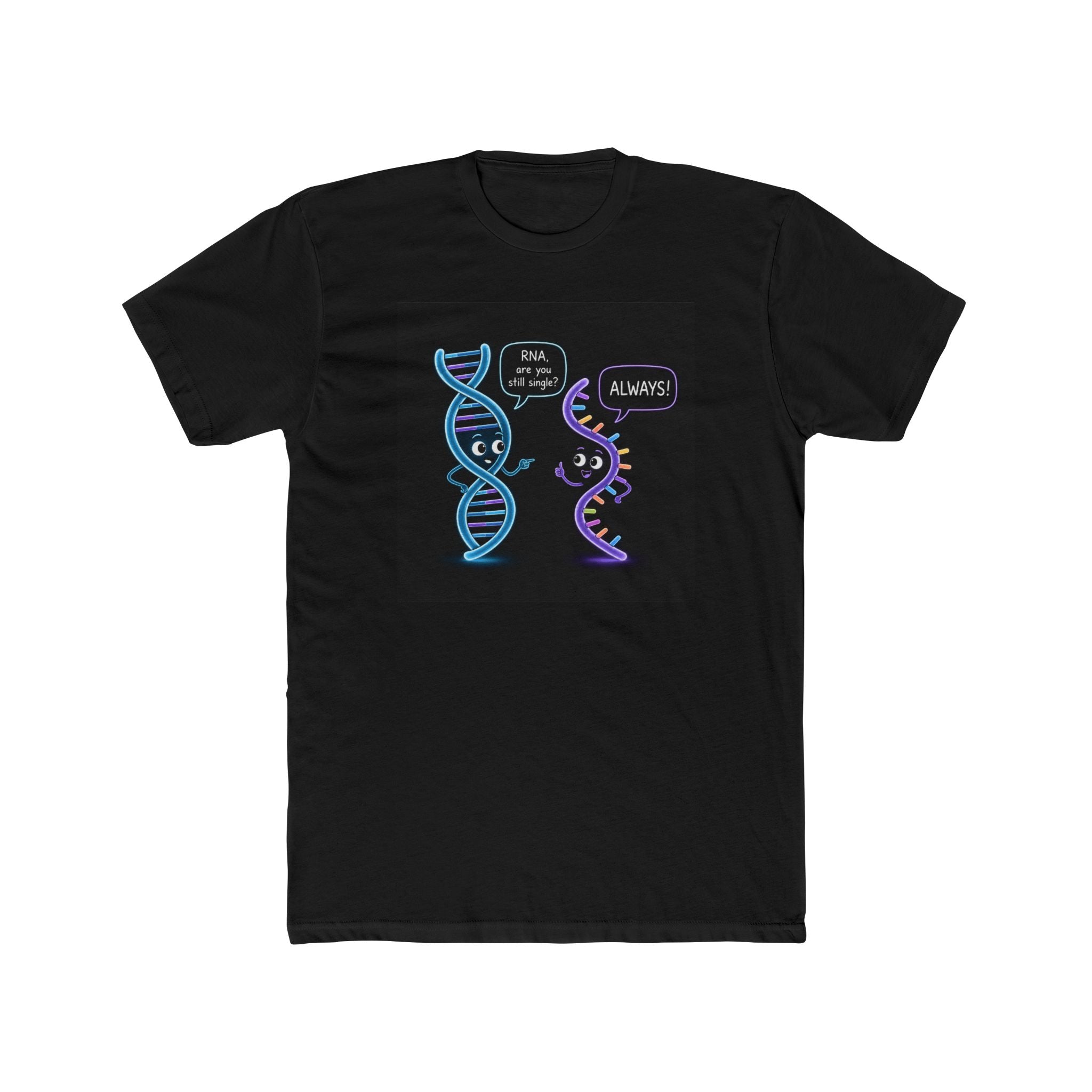 Men's Cotton Crew Tee - Science Collection - DNA & RNA chat