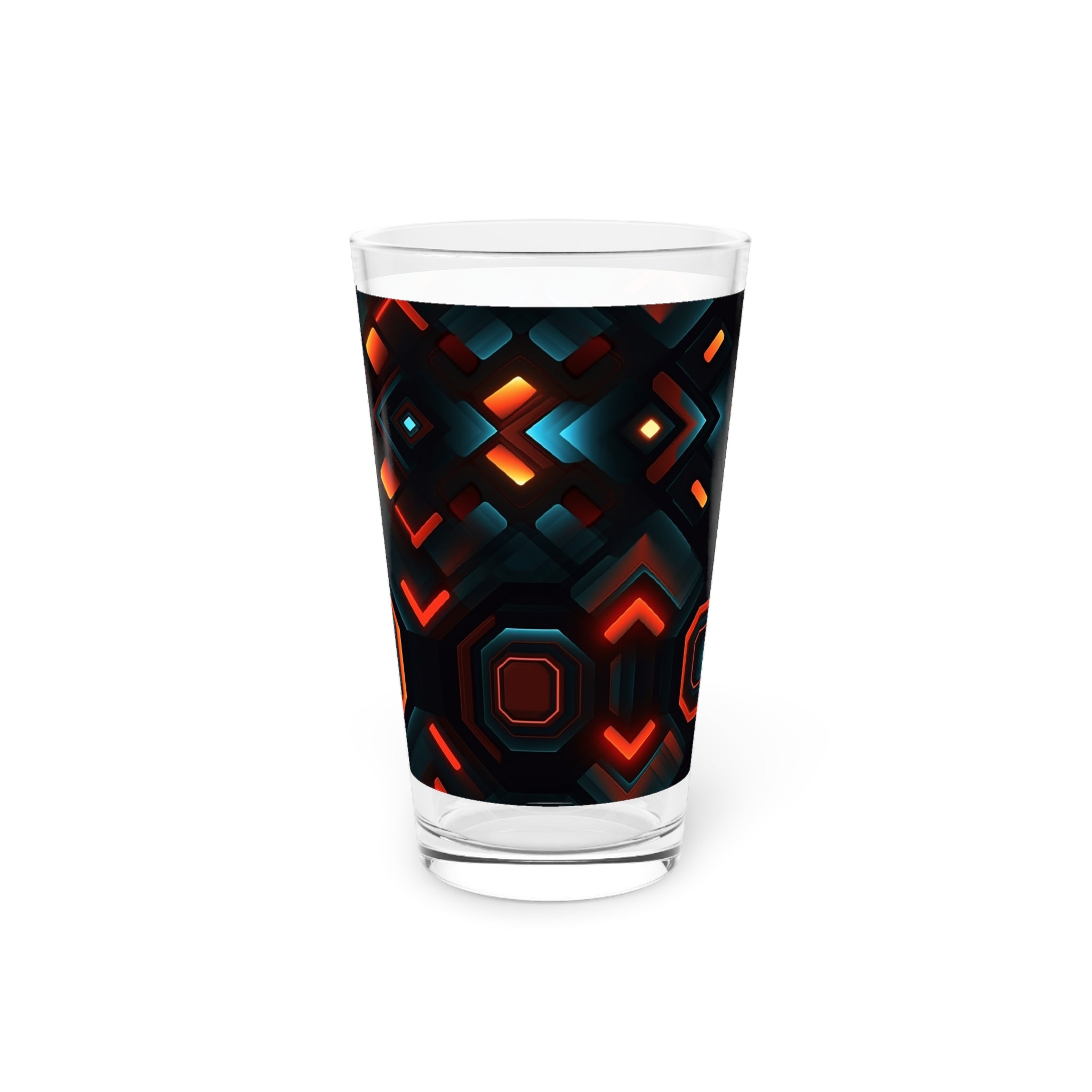 Pint Glass, 16oz - Abstract Designs 01