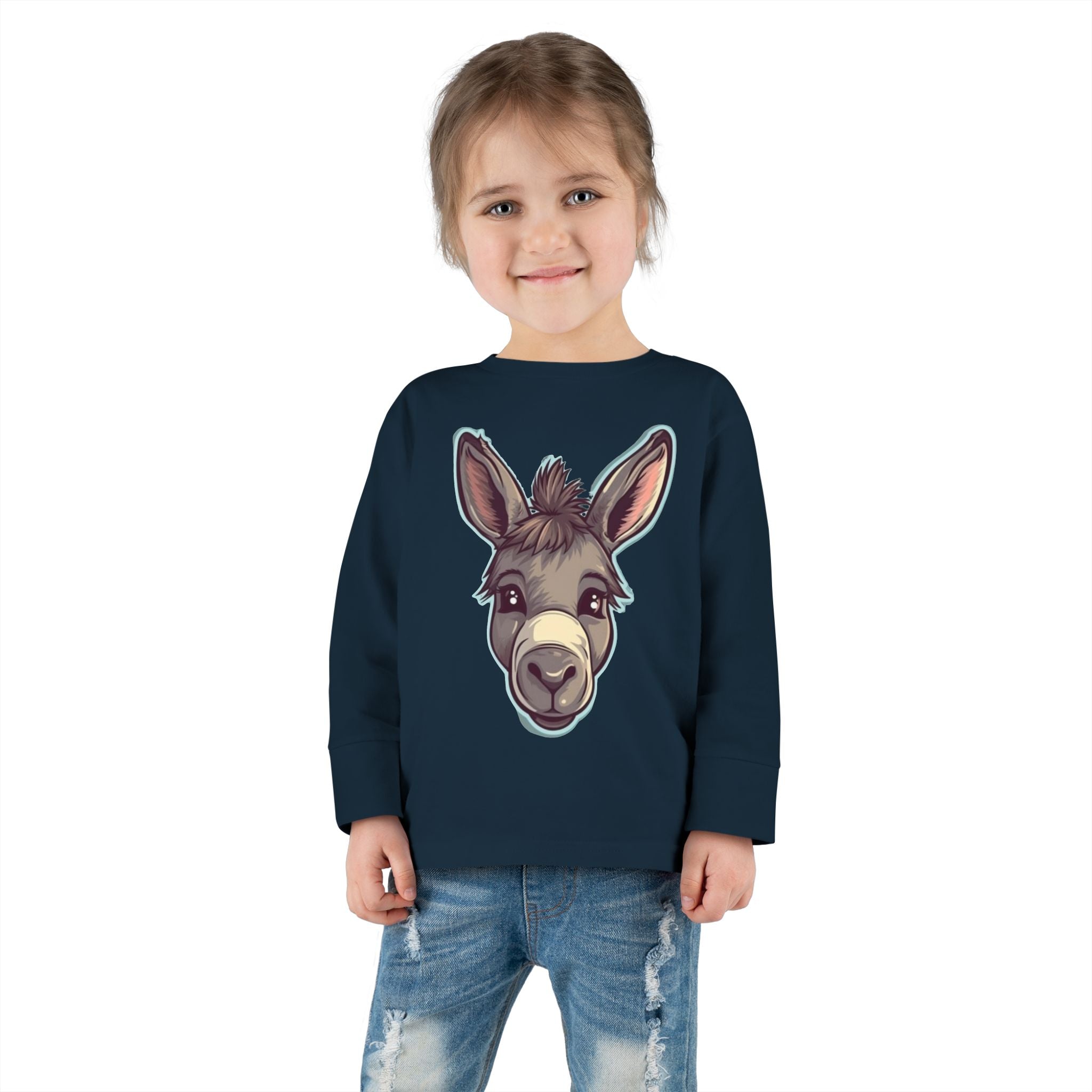 Toddler Long Sleeve Tee - Donkey Foal
