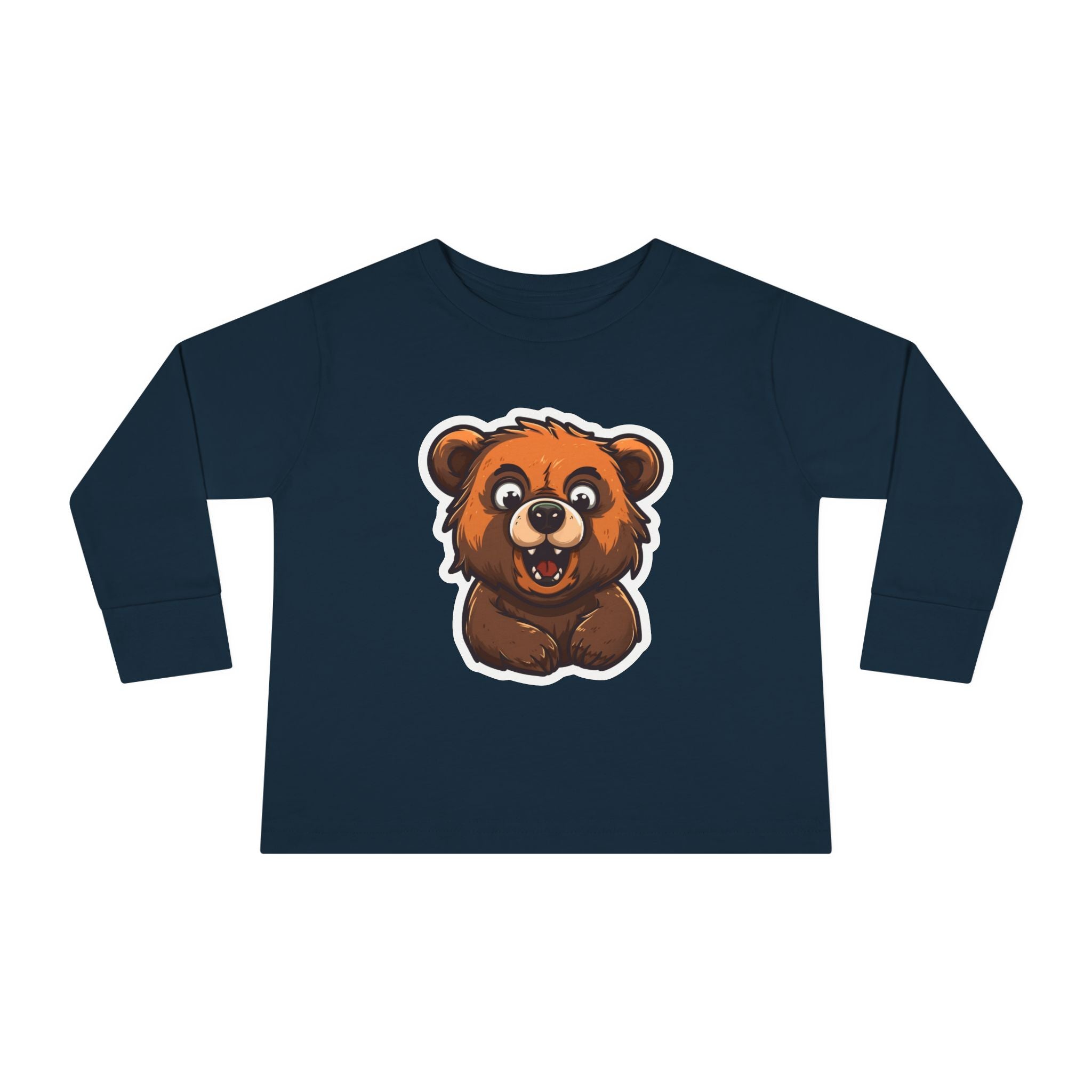 Toddler Long Sleeve Tee - Grizzly Bear Cub