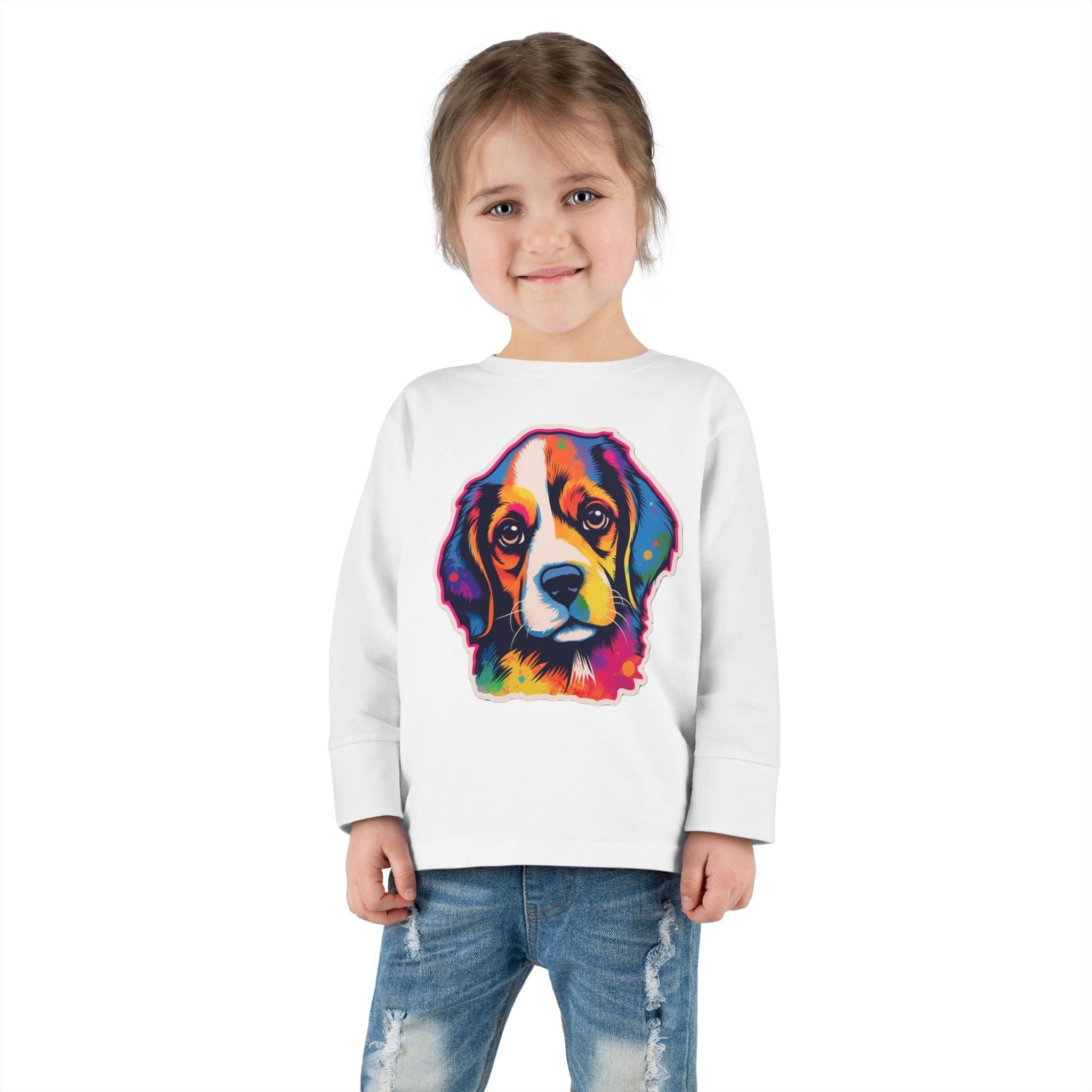 Toddler Long Sleeve Tee - Puppies 01