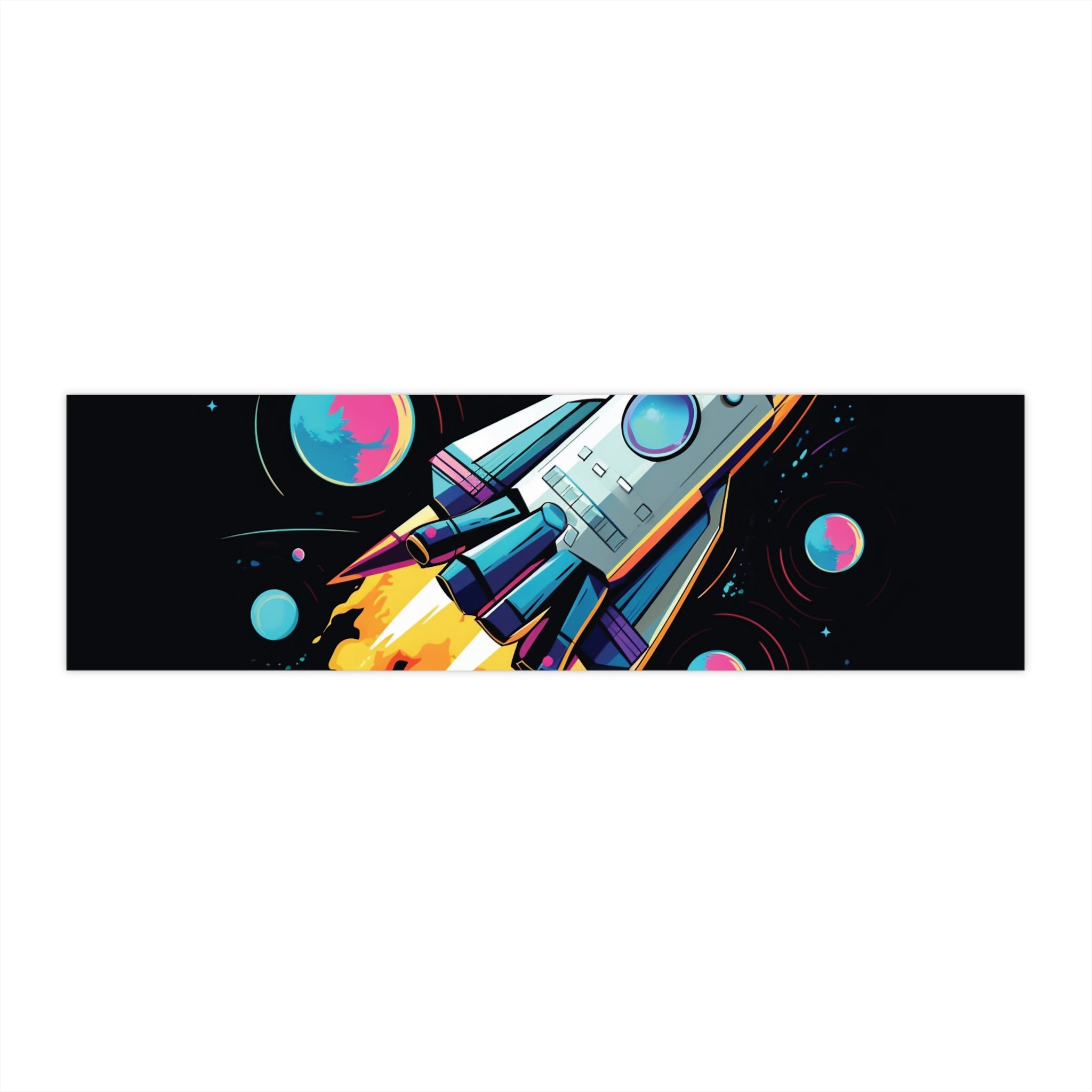Bumper Stickers - Pop Art Designs, Spaceship 10