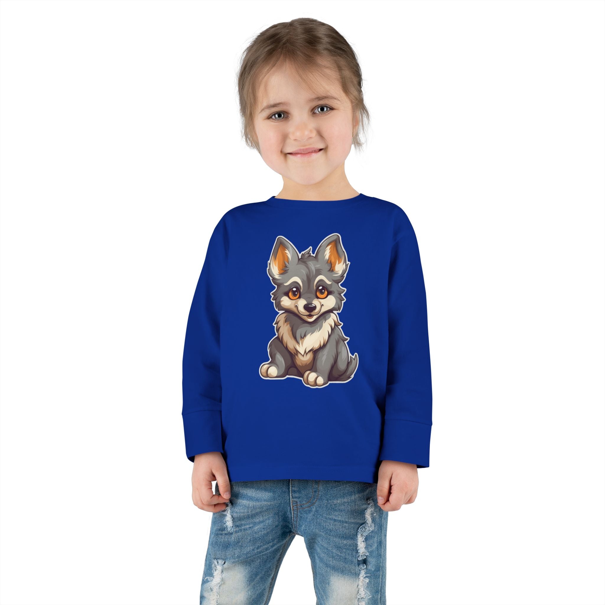 Toddler Long Sleeve Tee - Wolf Pup