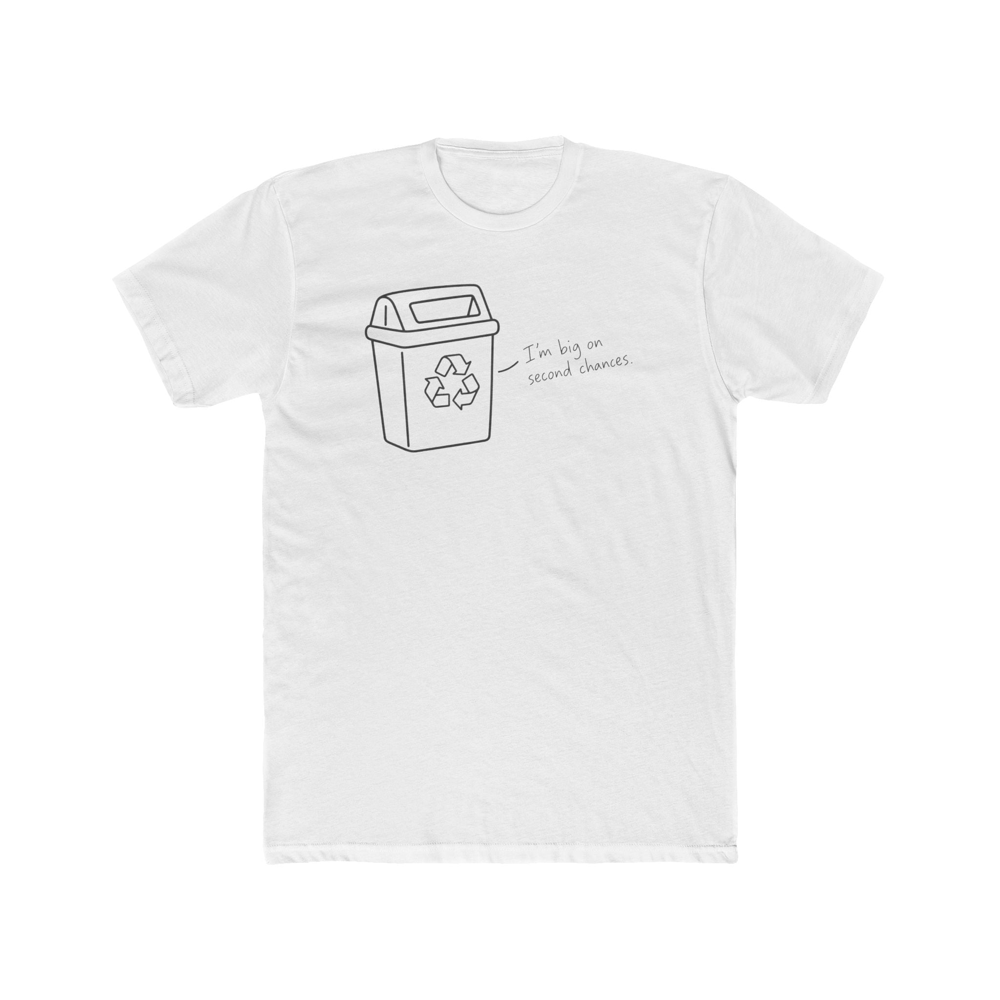 Men's Cotton Crew Tee - Objectively Speaking collection - Recycle Bin, second chance