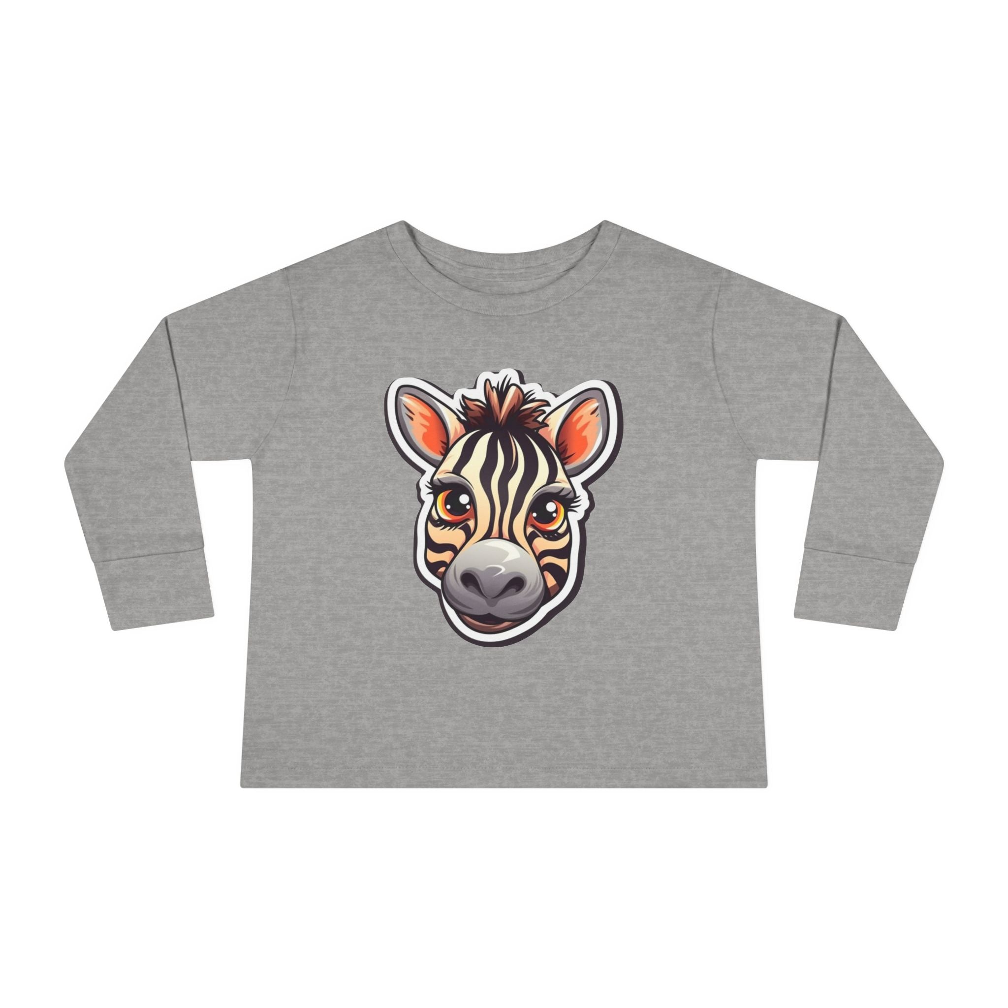 Toddler Long Sleeve Tee - Zebra Foal