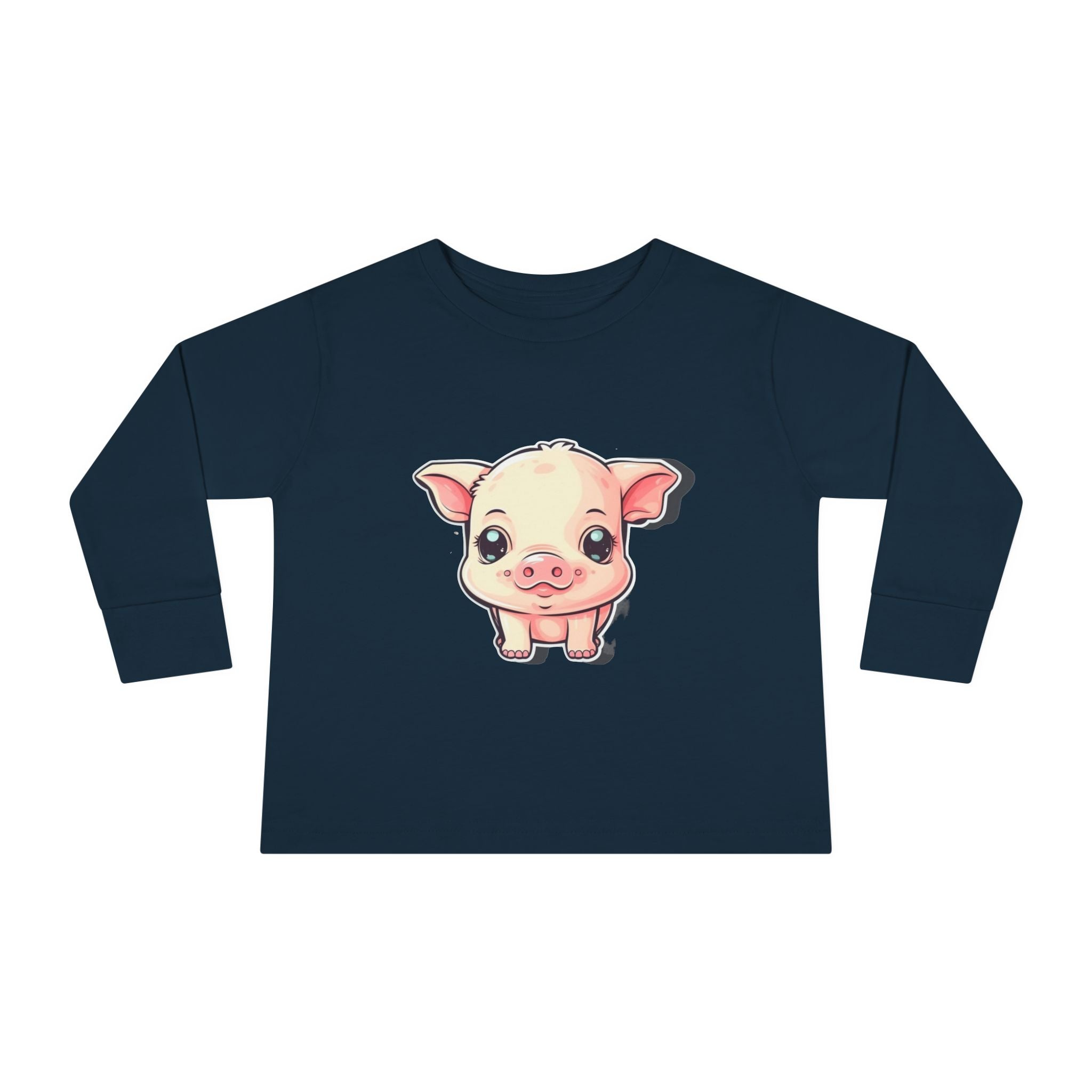 Toddler Long Sleeve Tee - Pig Piglet