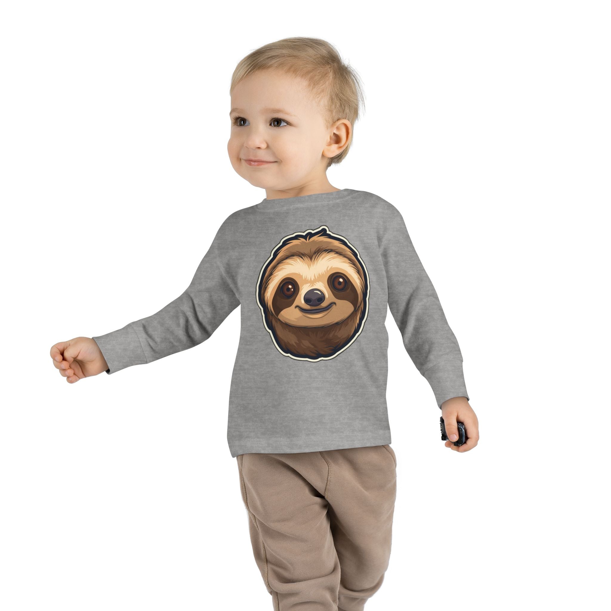 Toddler Long Sleeve Tee - Sloth Pup