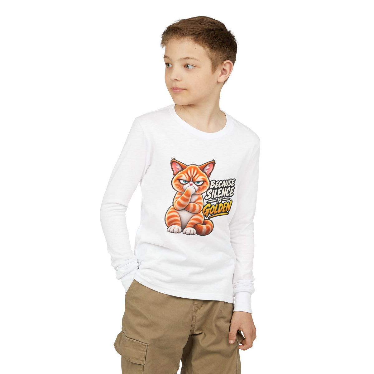 Silence is Golden - Mildly Feral - Youth Long Sleeve Tee