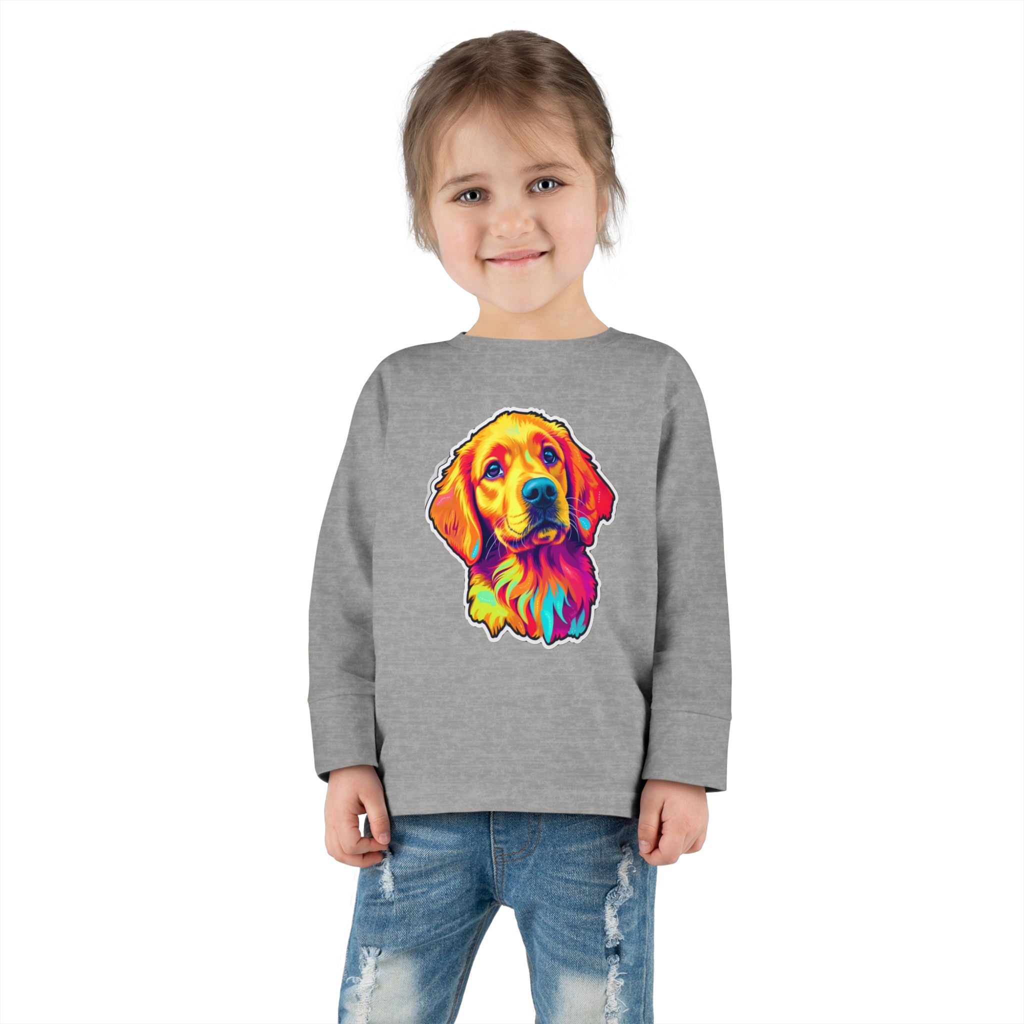 Toddler Long Sleeve Tee - Puppies 09