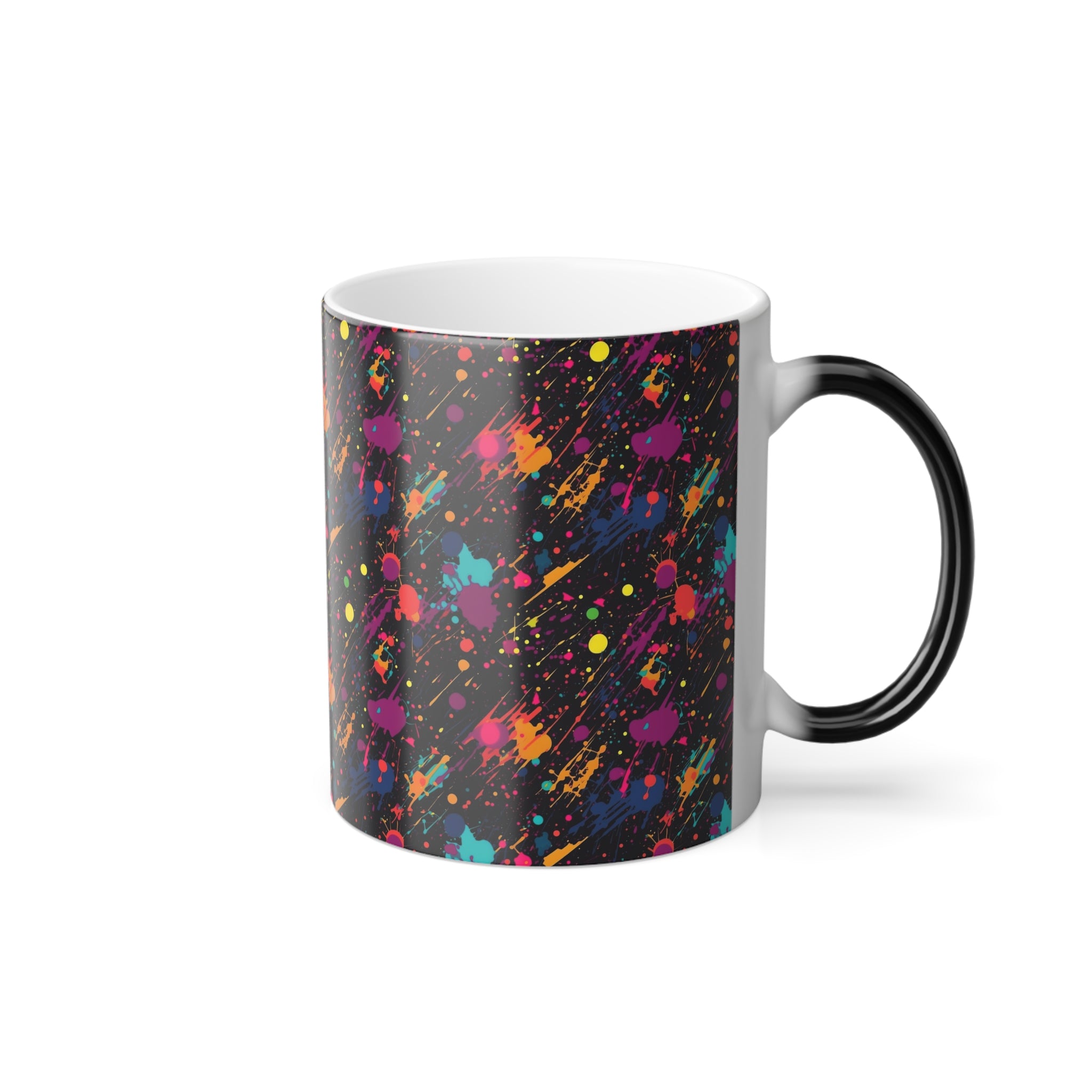 Color-Changing Mug, 11oz — Abstract Color Splatter