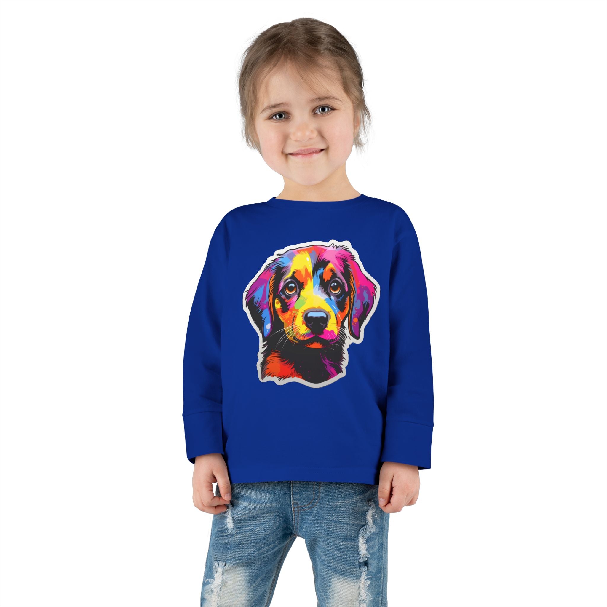 Toddler Long Sleeve Tee - Puppies 10