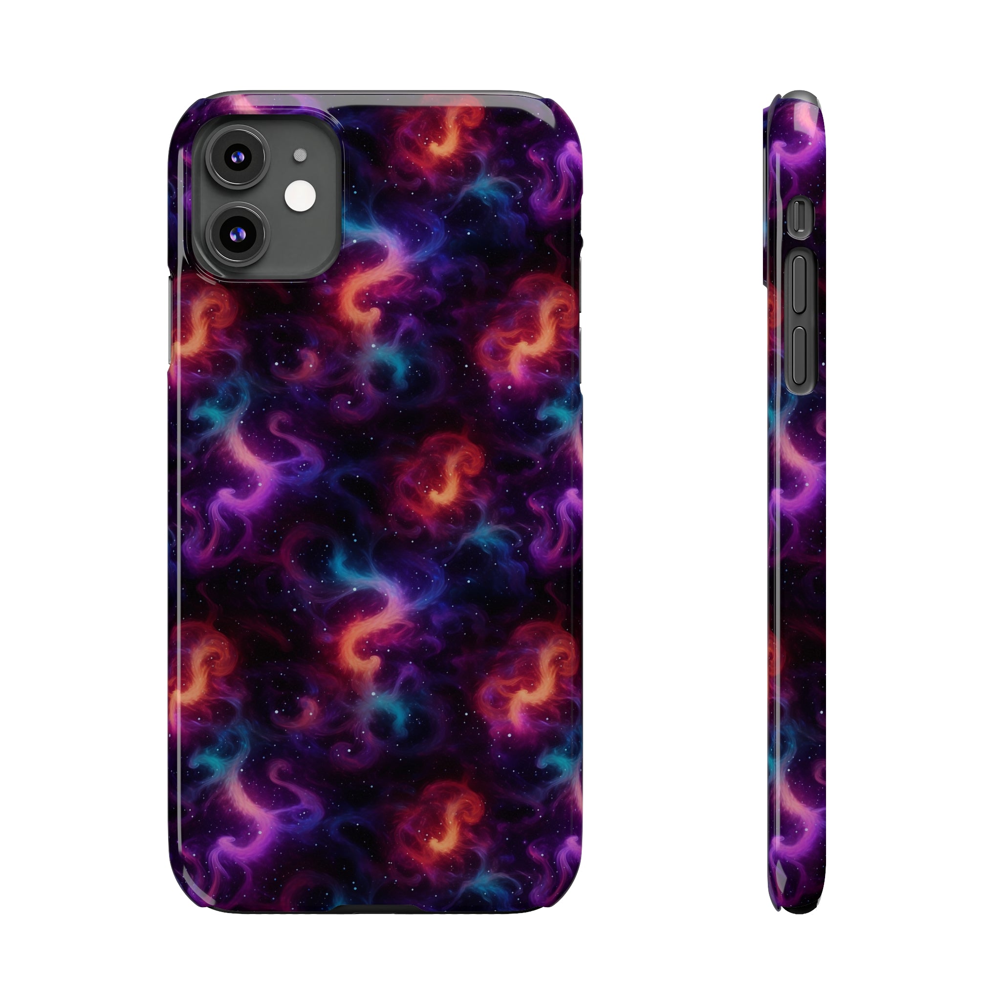 Slim Phone Cases (AOP) - Seamless Fantasy Galaxies 05